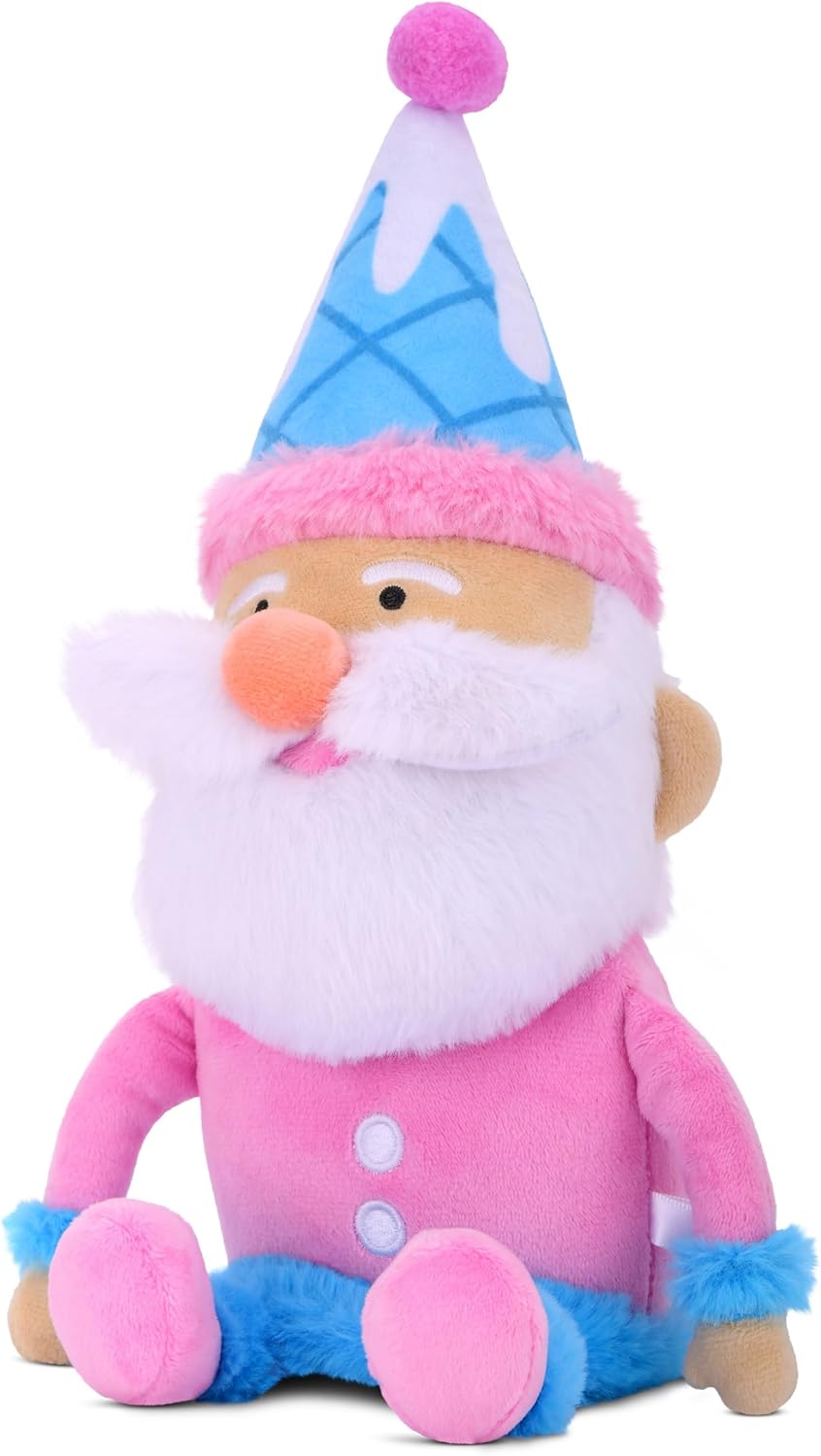 iscream Santa's Favorite 14" x 14" Chenille and Fleece Holiday Accent Pillow