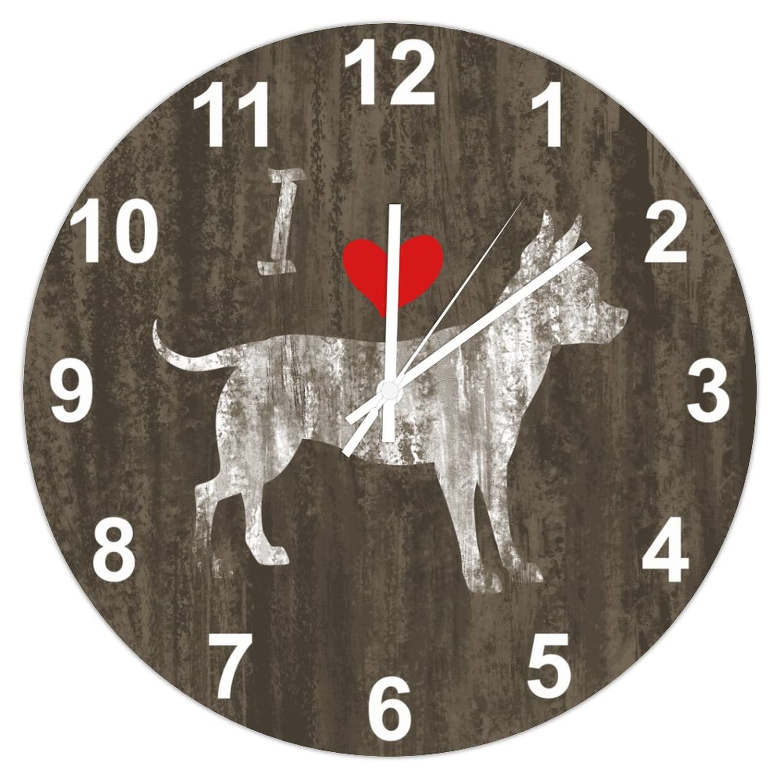 Horloge murale Chihuahua silencieuse pour sublimer votre salon cosy