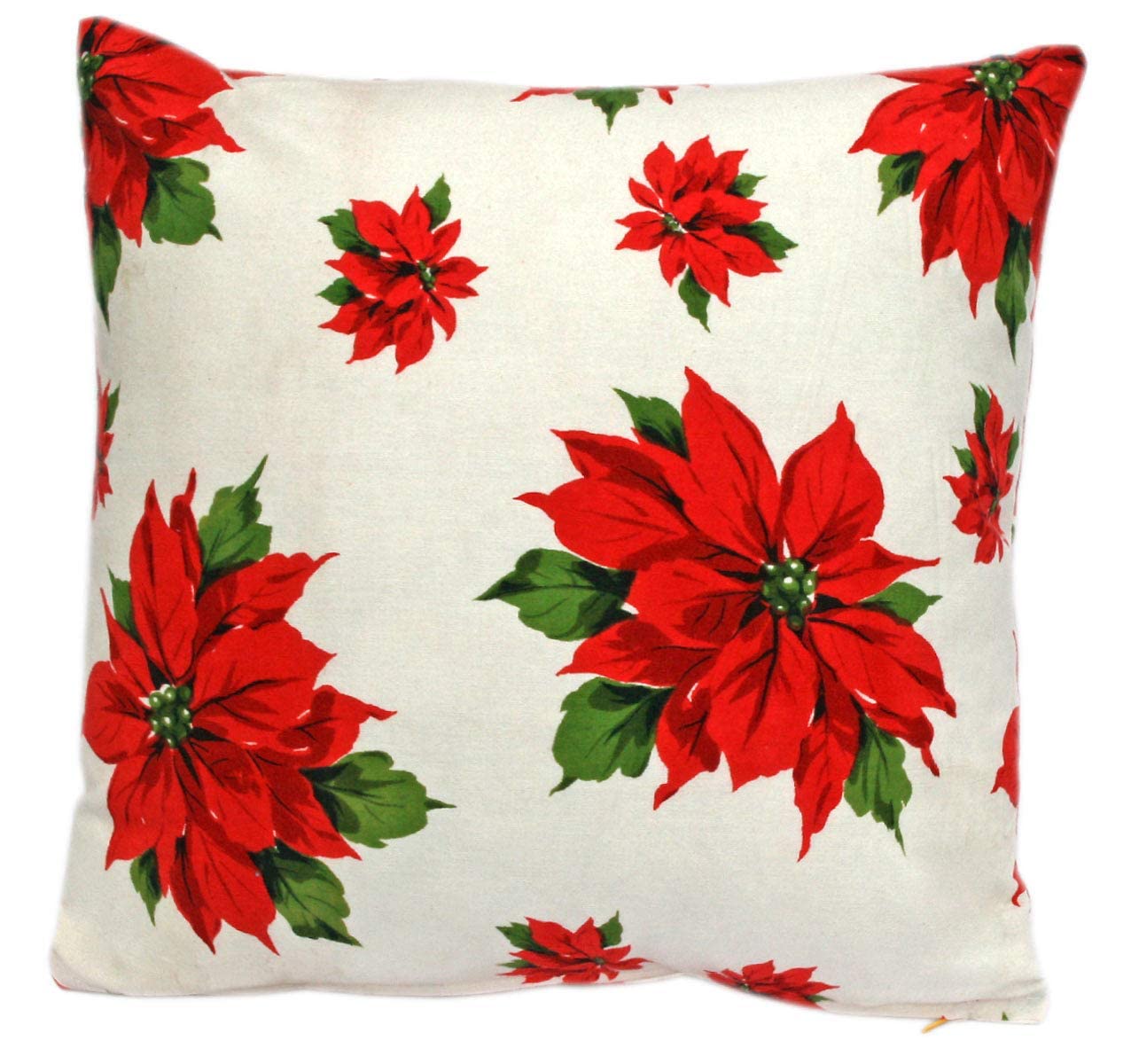 Sriam Jaipur Cotton Decorative Hand Made Throw Cushion Covers Set of 4 (White)