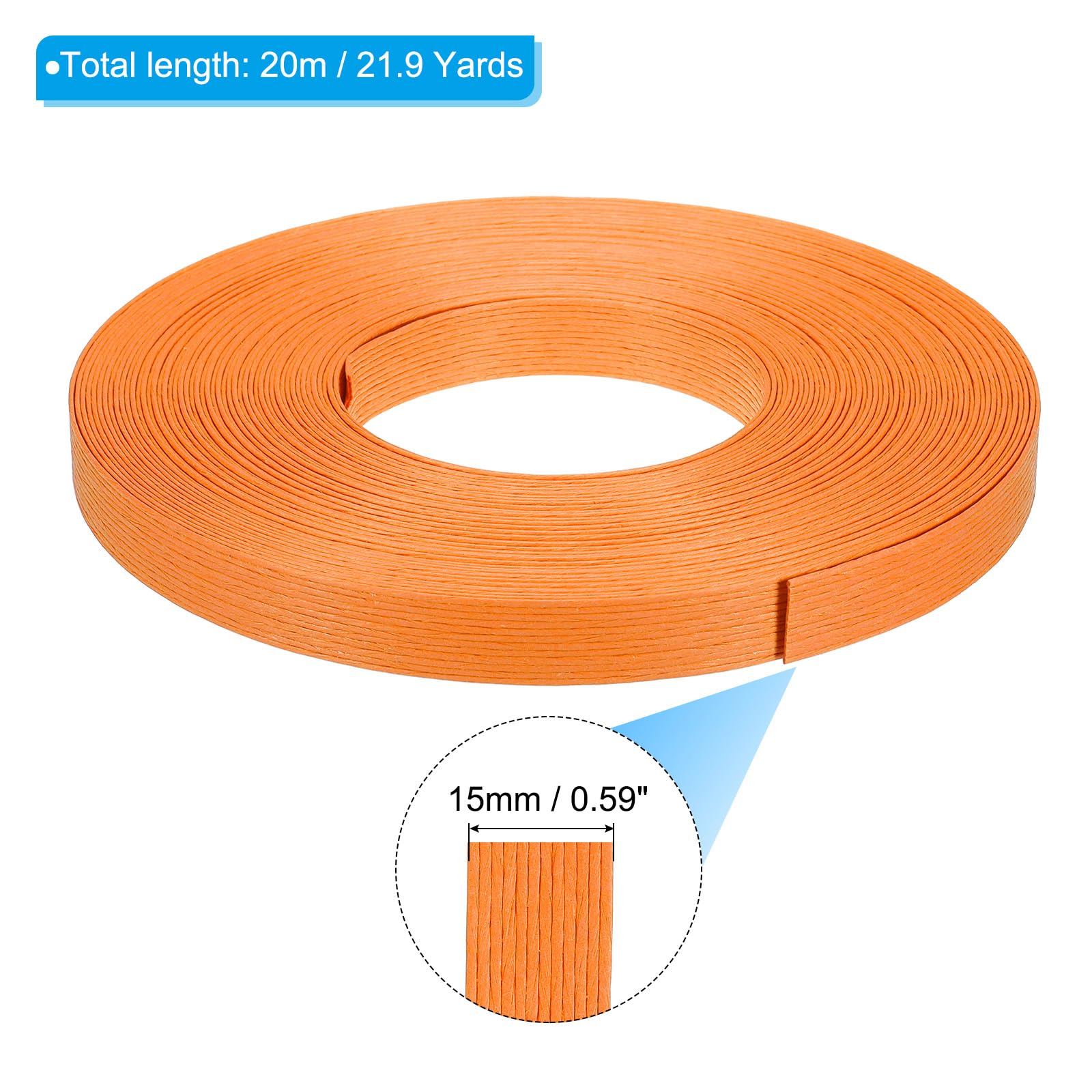 PATIKIL 21.9 Yards x 0.6" Paper Rattan Weaving Cane - Image 2