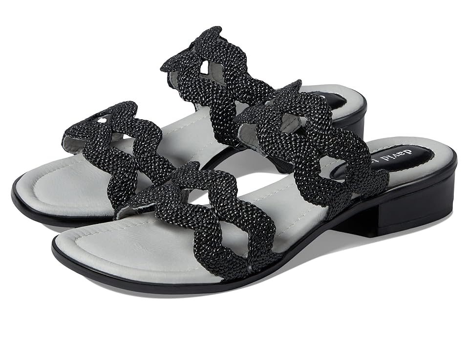 David Tate Journey (Black Rayon Fabric) Women's Shoes INTERNATIONAL SHIPPING