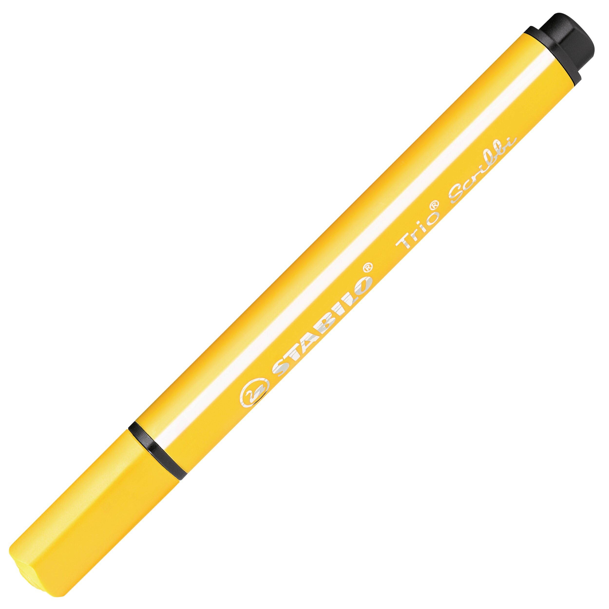 STABILO - Gefederter Dreikant-Filzstift - Trio Scribbi - 14er Pack