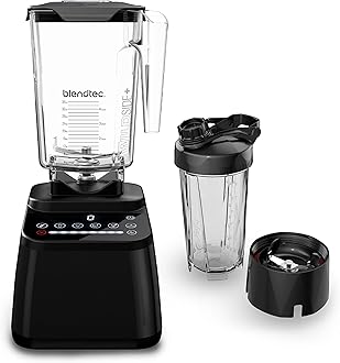 BlendtecDD28PA01A-A1AP1D8 Series Original Designer Blender, 90 oz & 34 oz, Black Go Jar