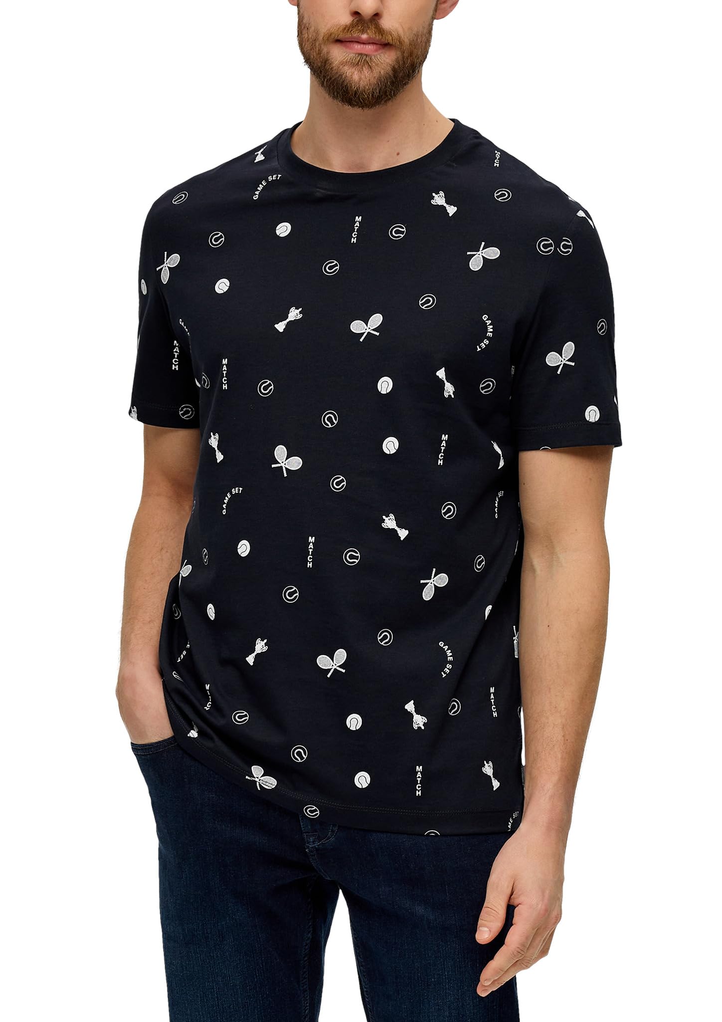 s.Oliver Men's T-Shirt, Blue 59a6, M