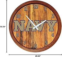 Vista 52 de The Fan-Brand NCAA Oklahoma Sooners: Faux Barrel Top Wall Clock Sports Team Bar Sign Décor - Home Man Cave, Party Decoration - Made On Demand