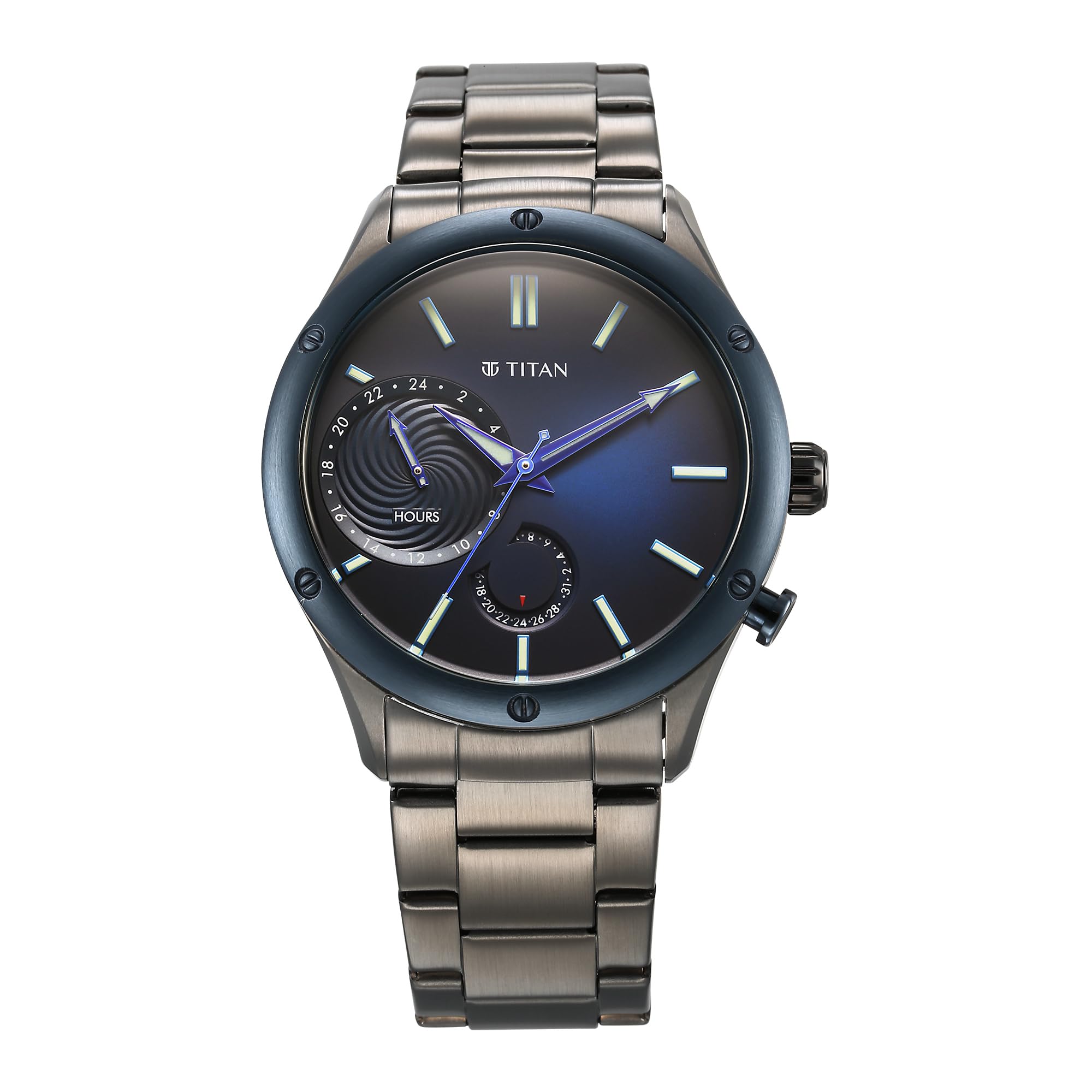 Titan Regalia Stellar Quartz Multifunction Blue Dial Stainless Steel Strap Watch for Men-NS10009KM01 (B0CLRCDZWZ) Amazon Price History, Amazon Price Tracker