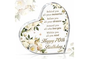 70th Birthday Paperweight: A Timeless Treasure for Cherished Memories