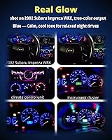 Vista 4 de WLJH 74 focos LED para salpicadero Mini T5 2721 27 37 286 cuña enchufe de giro PC74 para panel de instrumentos automotor, juego de luces indicadoras