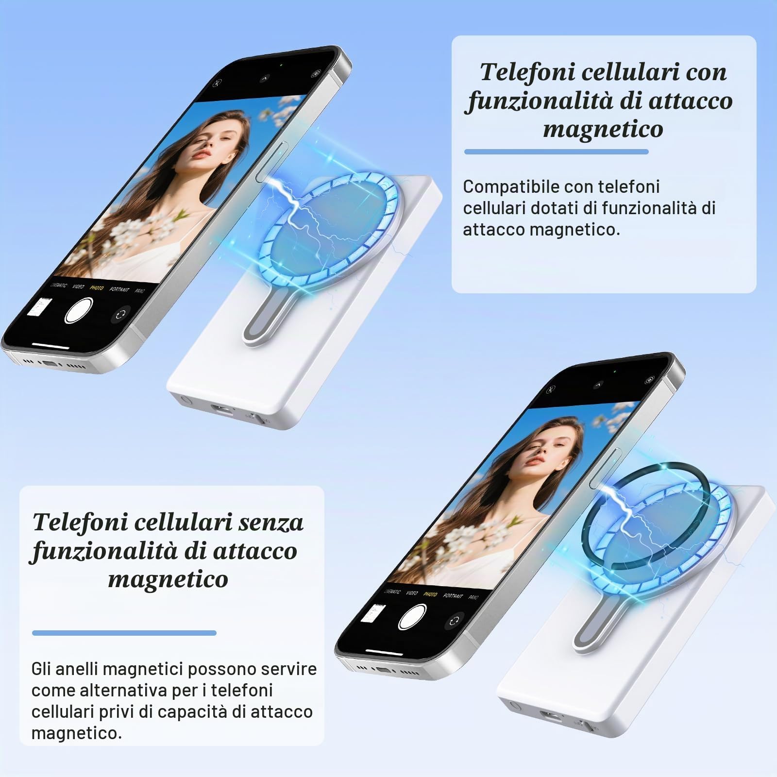 Schermo per Selfie Phone, Telecomando, Nero Magnetico Telefono Vlog Selfie Monitor Schermo, Vlog Selfie Monitor Schermo 4K con Gamma 20-30M, Batteria 4H, Altoparlante Integrato