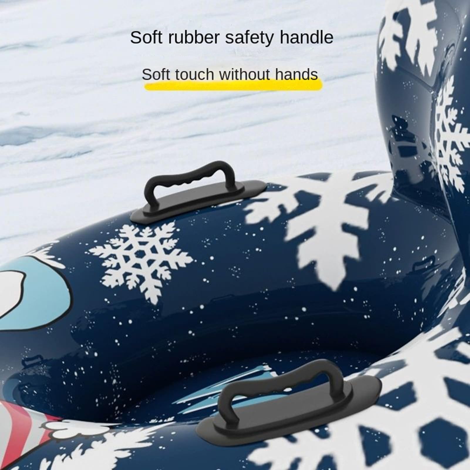 Ciambella Da Neve Tubo Da Neve Gonfiabile Con Maniglia | Cerchio Per Slittino All Aperto per Giardino Spiaggia Piscina Festa Inverno