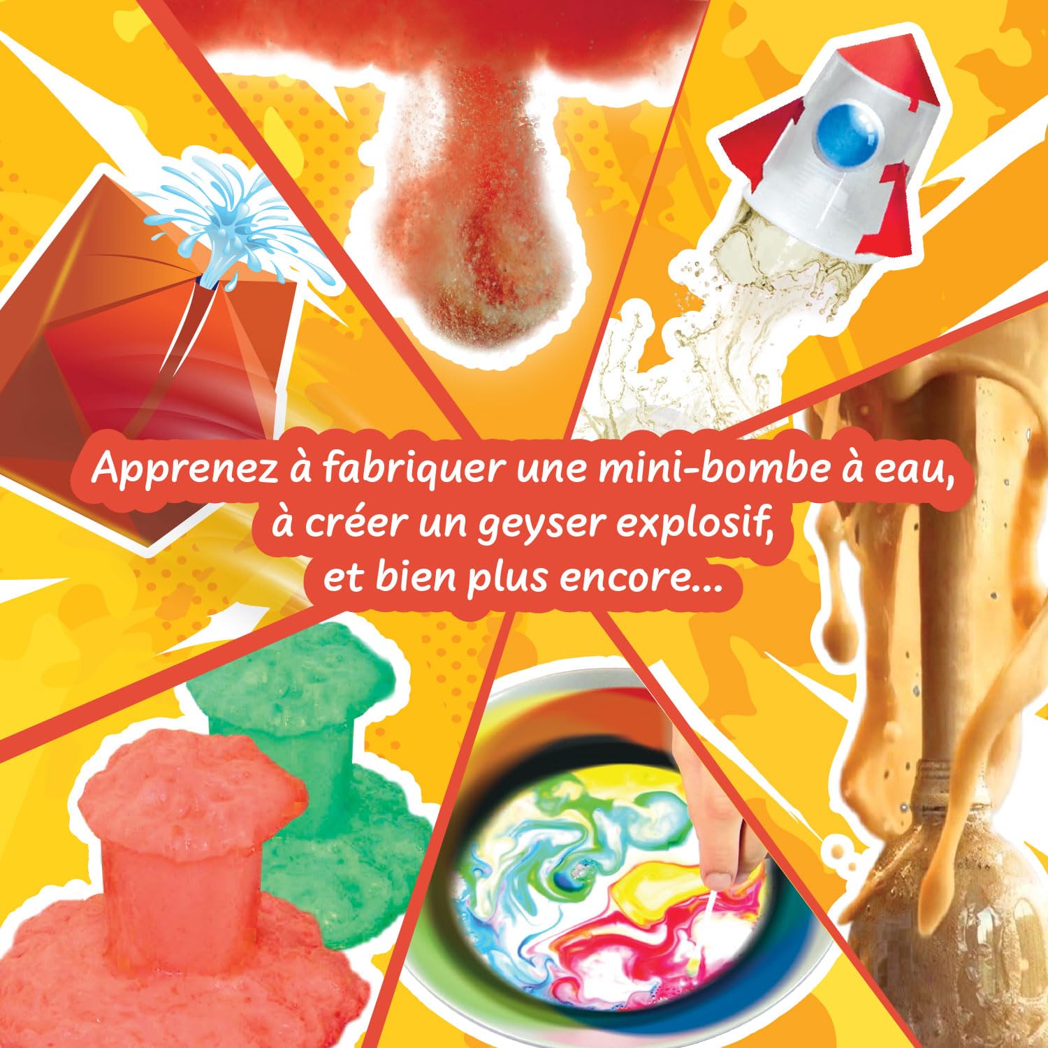 Science4you Expériences Explosives pour Enfants – Fusée à Eau, Bombe Pétillante, Jouets Éducatifs 8 9 10+