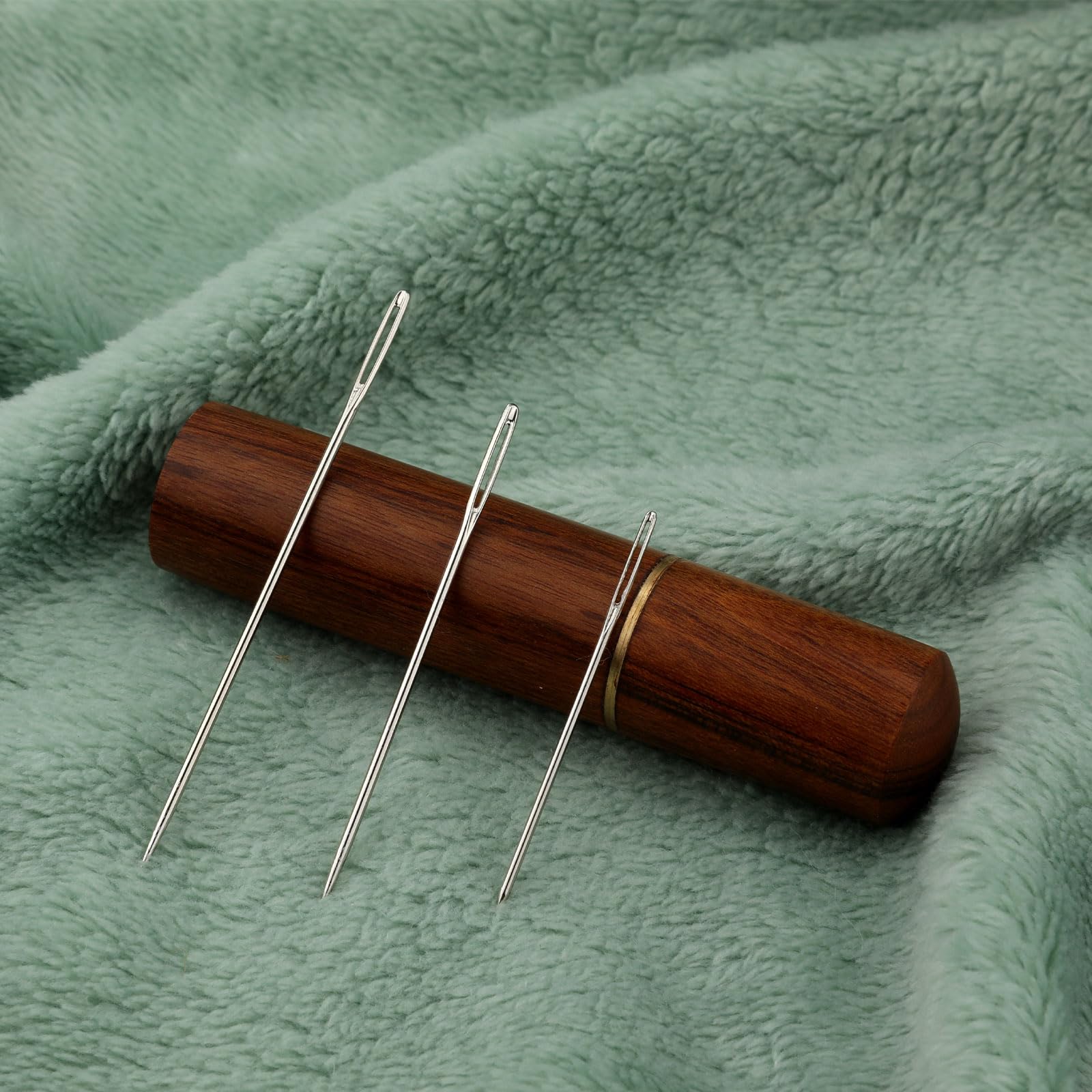 18 Stück Nähnadeln Set - Mit Großen Ösen Und Einfädelhilfe