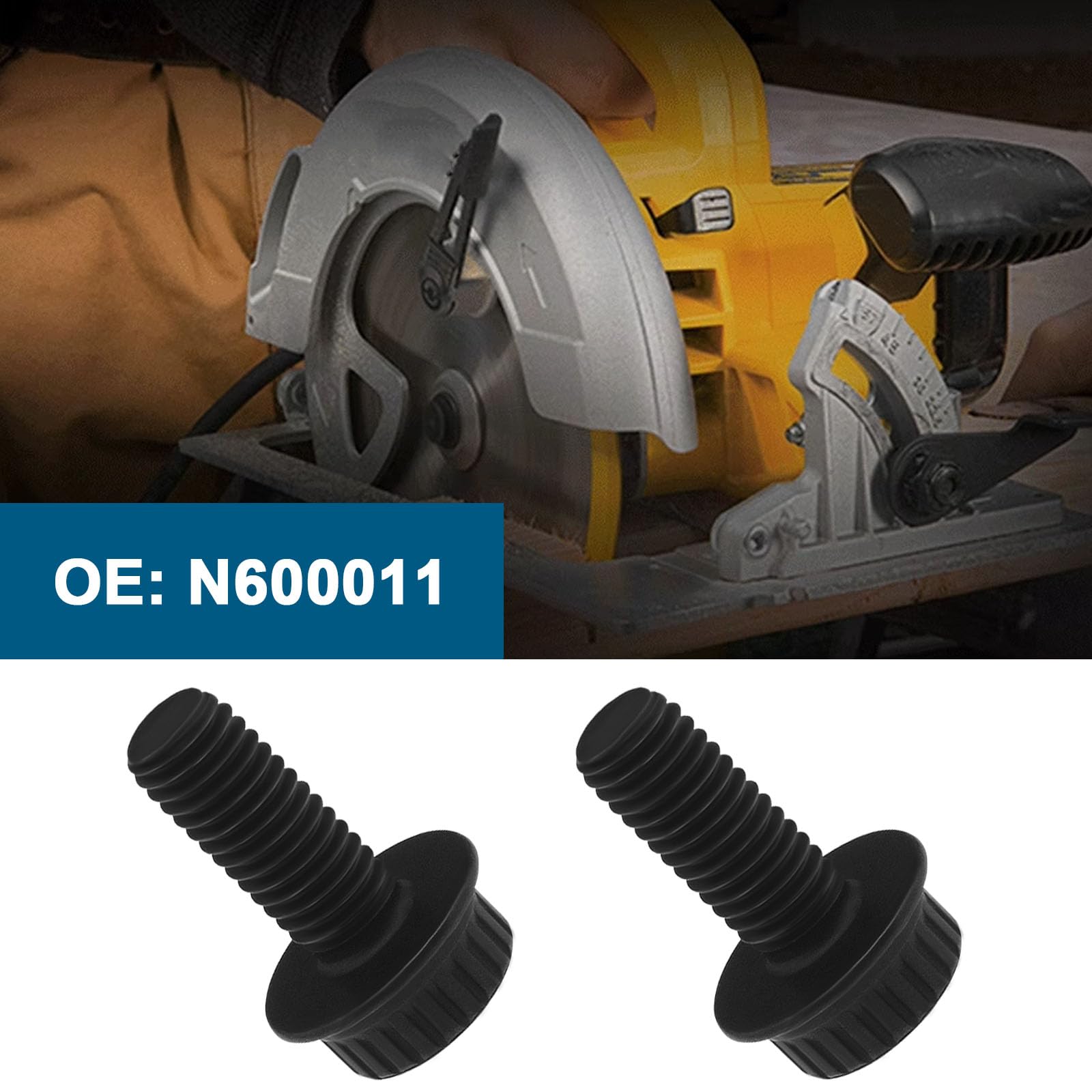 SG Store 2Pcs Circular Saw Blade Bolts N600011 Screw Clamp Bolt Compatible with DeWalt Miter Saw DWS716XPS DWS715 DWS779 DWS713 DCS361M1 - Image 2