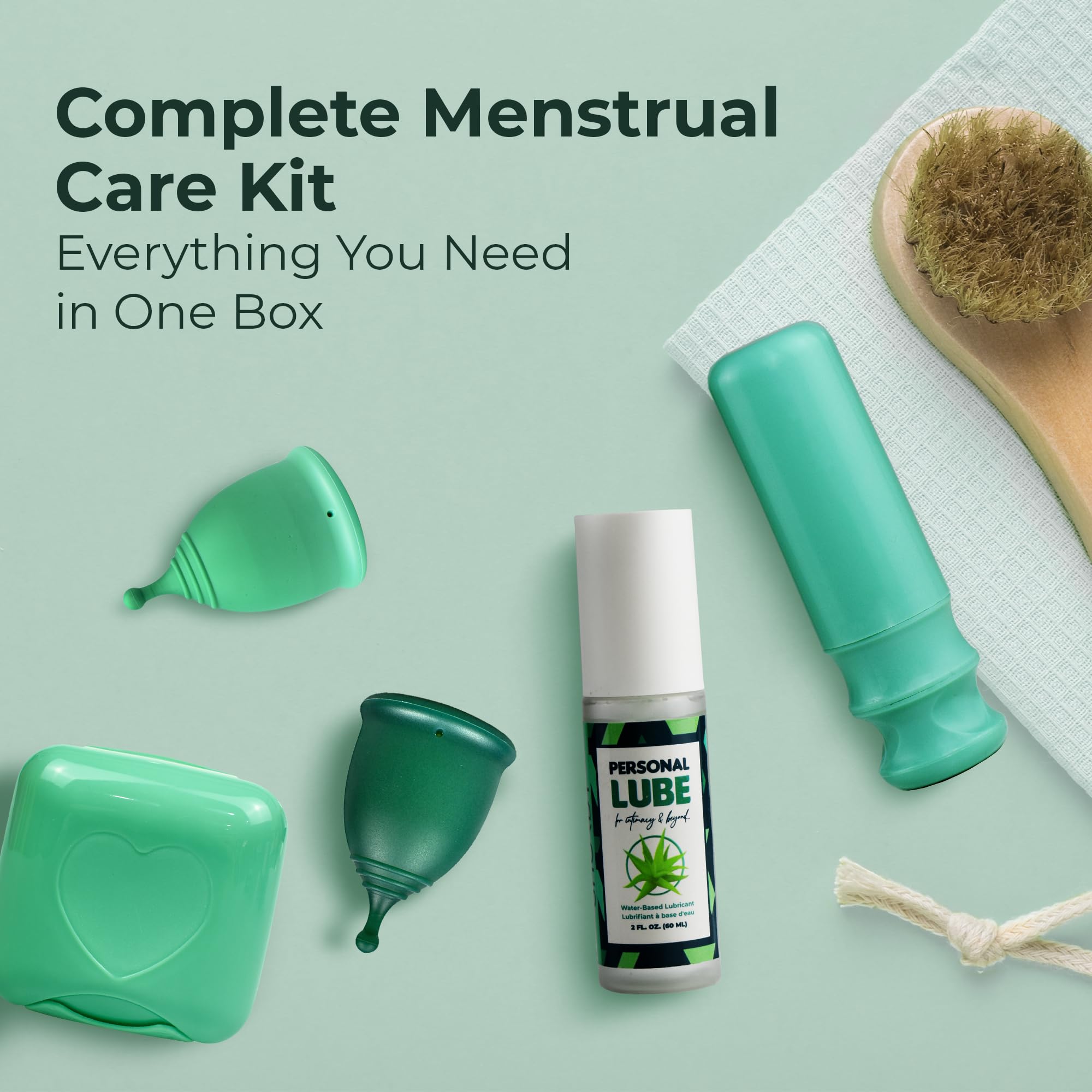 SHORDY Menstrual Cup and Applicator Combo-Set – 2 wiederverwendbare Menstruationstassen/Periodentassen (Small & Large), Alternative to Tampons, Disc and Pads for Heavy Flow