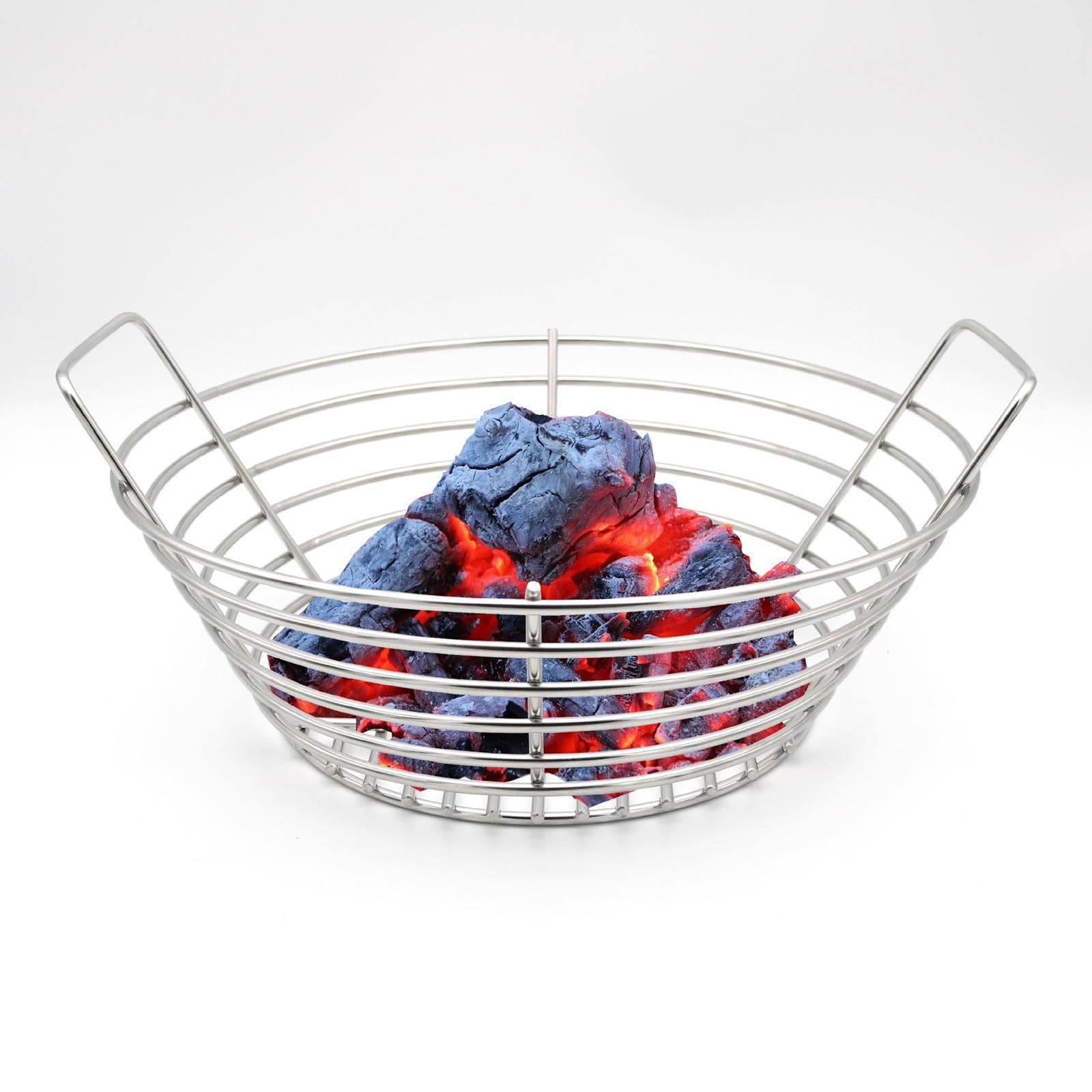 Sharplace Cesta para Cenizas de Parrilla, Colector de Cenizas, Resistente a Temperaturas, Bandeja para Accesorios de Ahumadores de Parrilla, Acero Inoxida