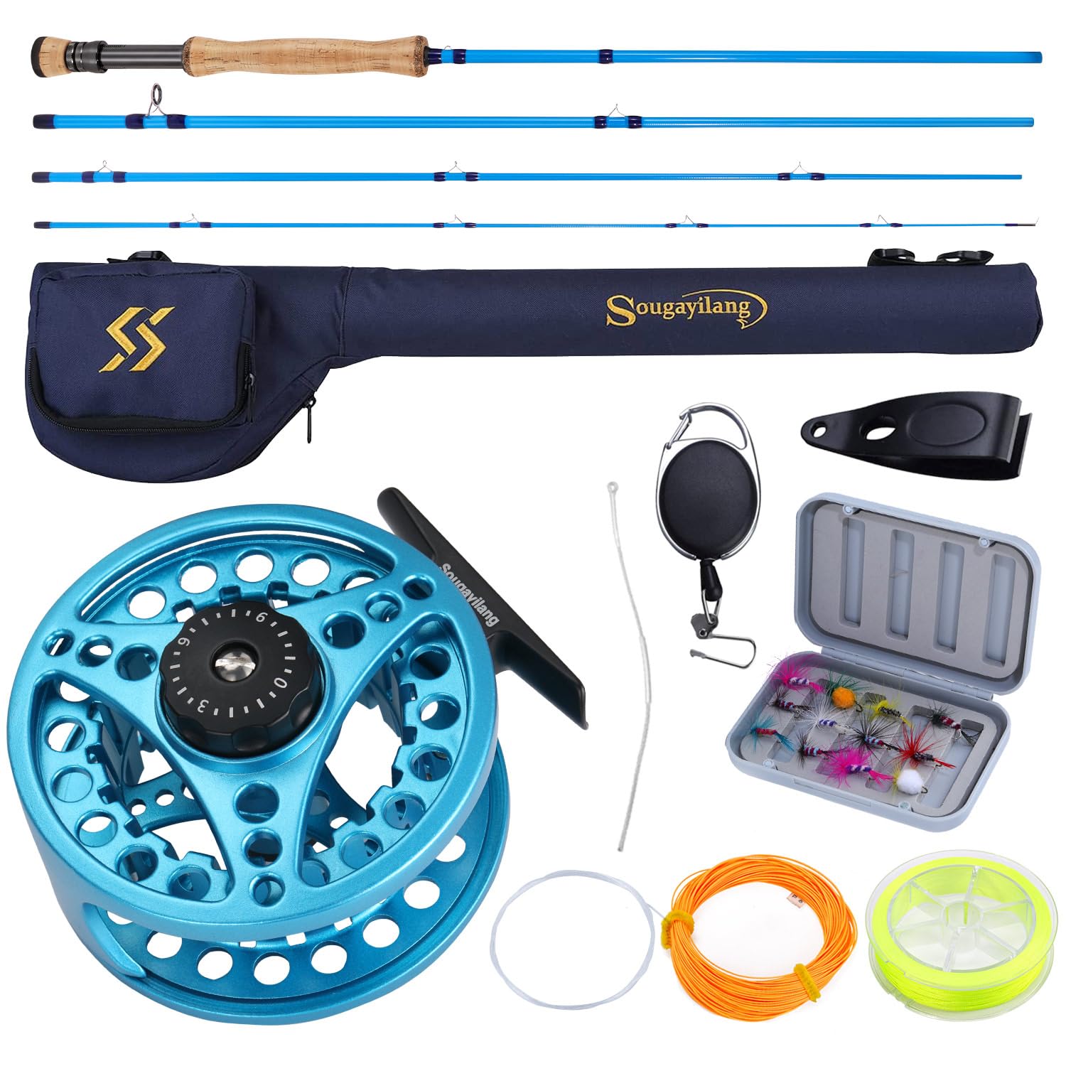 Sougayilang Fly Fishing Rod, Lightweight Ultra-Portable 4