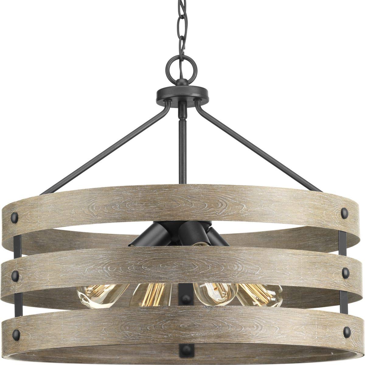 Gulliver Collection 4-Light Coastal Pendant Light Graphite