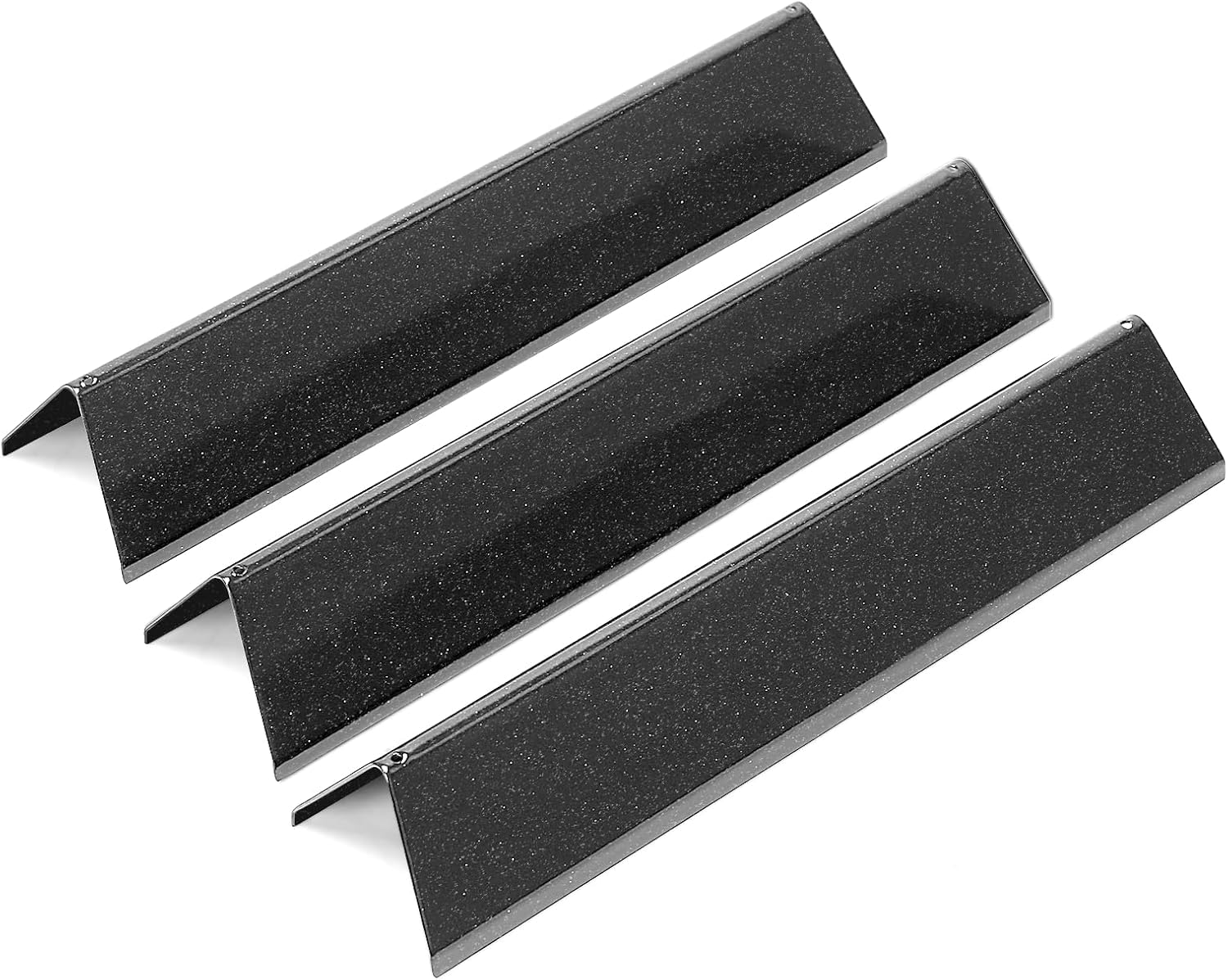 Denmay 7635 38,8cm Porzellan-emailliert Flavorizer Bars für Weber Spirit E/S 210 220 (mit vorderen Brennerknöpfen), Spirit E210 S210 E220 S220, Brennerabdeckung Aromaschienen Ersatzteile 3 Stück