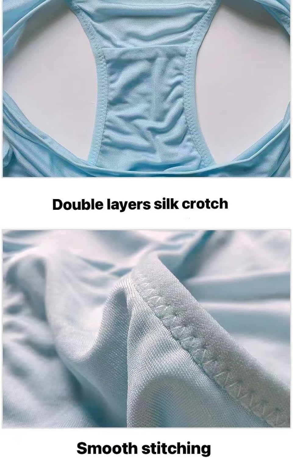 Womens Bikini Briefs Silk Knickers Low Rise & Ladies Panties Underpants 2PK