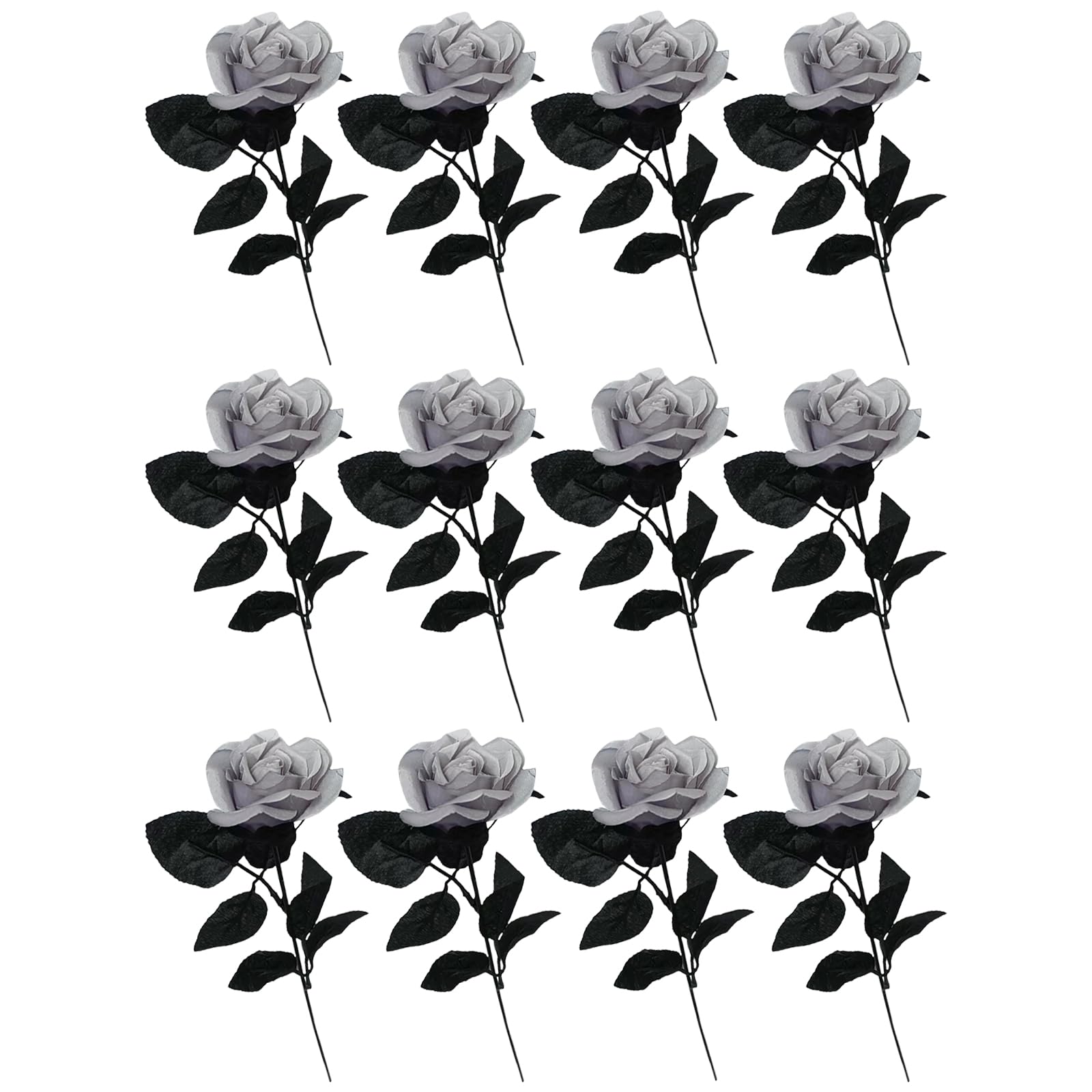 Hsioluted 12Pcs Artificial Rose Flower Artificial Rose Bouquets Wedding Flower Arrangement for Garden Kitchen Home Decoration Wedding Decorations