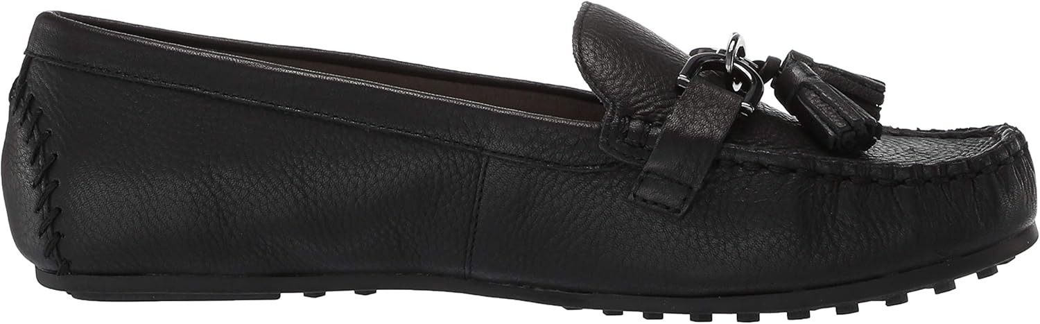 Aerosoles womens Soft Drive Loafer, Black Leather, 5.5 US