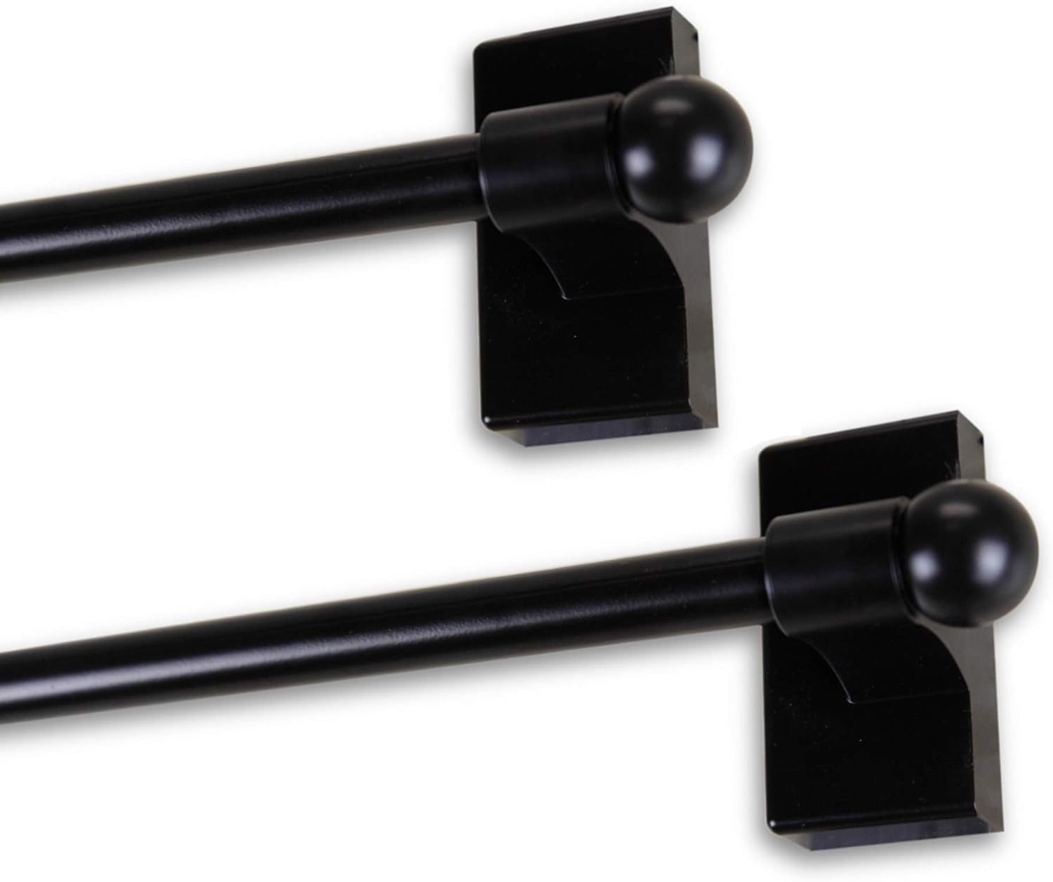 Rod Desyne 7/16" Magnetic Rod, 9-16 inch (Set of 2), Black
