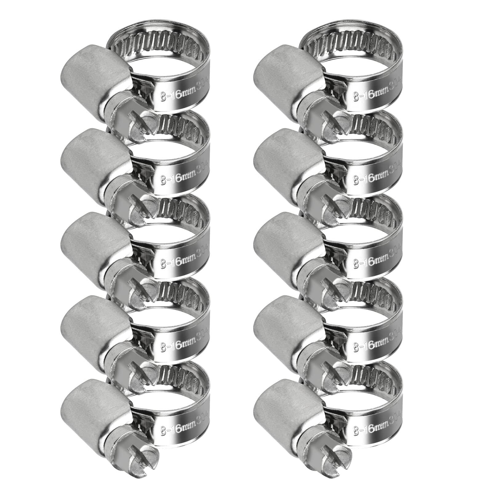 Colliers de serrage en acier inoxydable 8-16mm pour une fixation durable et intègre