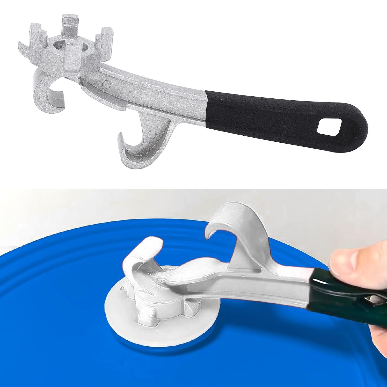 Chiave Per Tappi E Strumento Apri Secchi 3 In 1 - Rimozione Coperchi Fusti In Alluminio~p124639854
