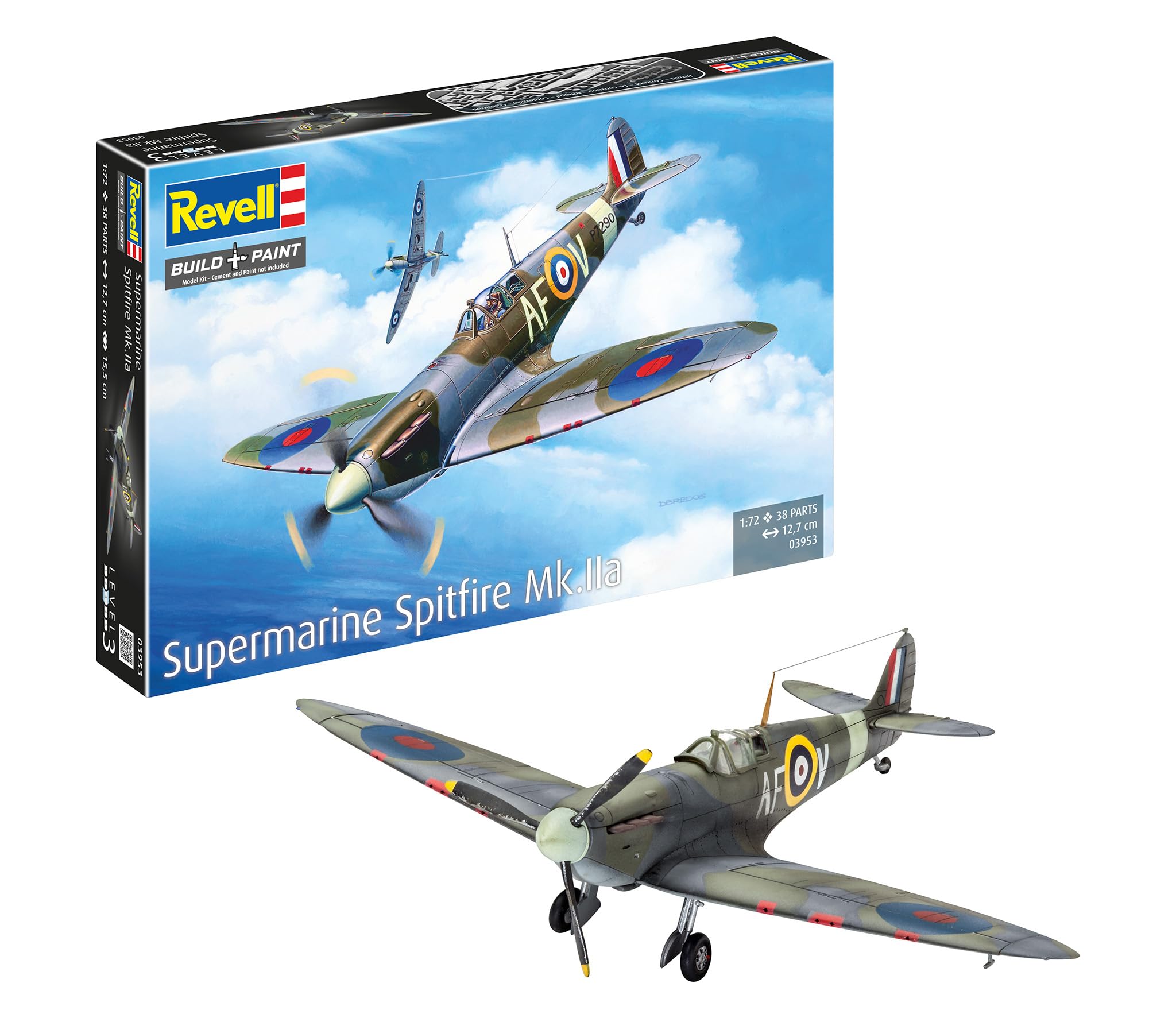 ［新品未開封］ホビーマスタースピットファイアイギリス空軍第313飛行隊1944 Amazon | ドイツレベル(Revell) 1/72 イギリス空軍 スピットファイア