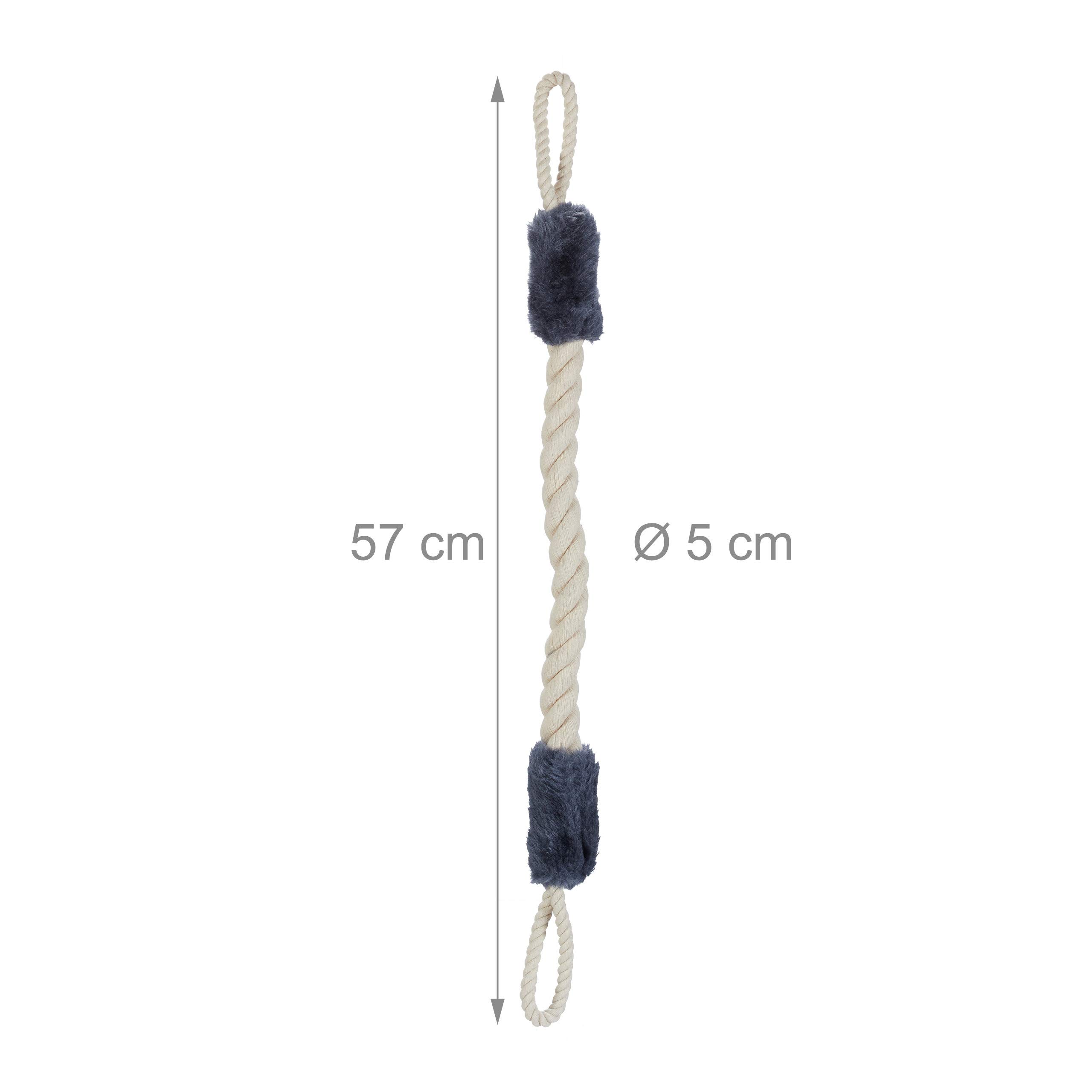 4 Fermaporta In Corda Di Cotone - Anti-sbattimento, Sicurezza Bambini E Animali, Per Maniglie Porte - Foto 2