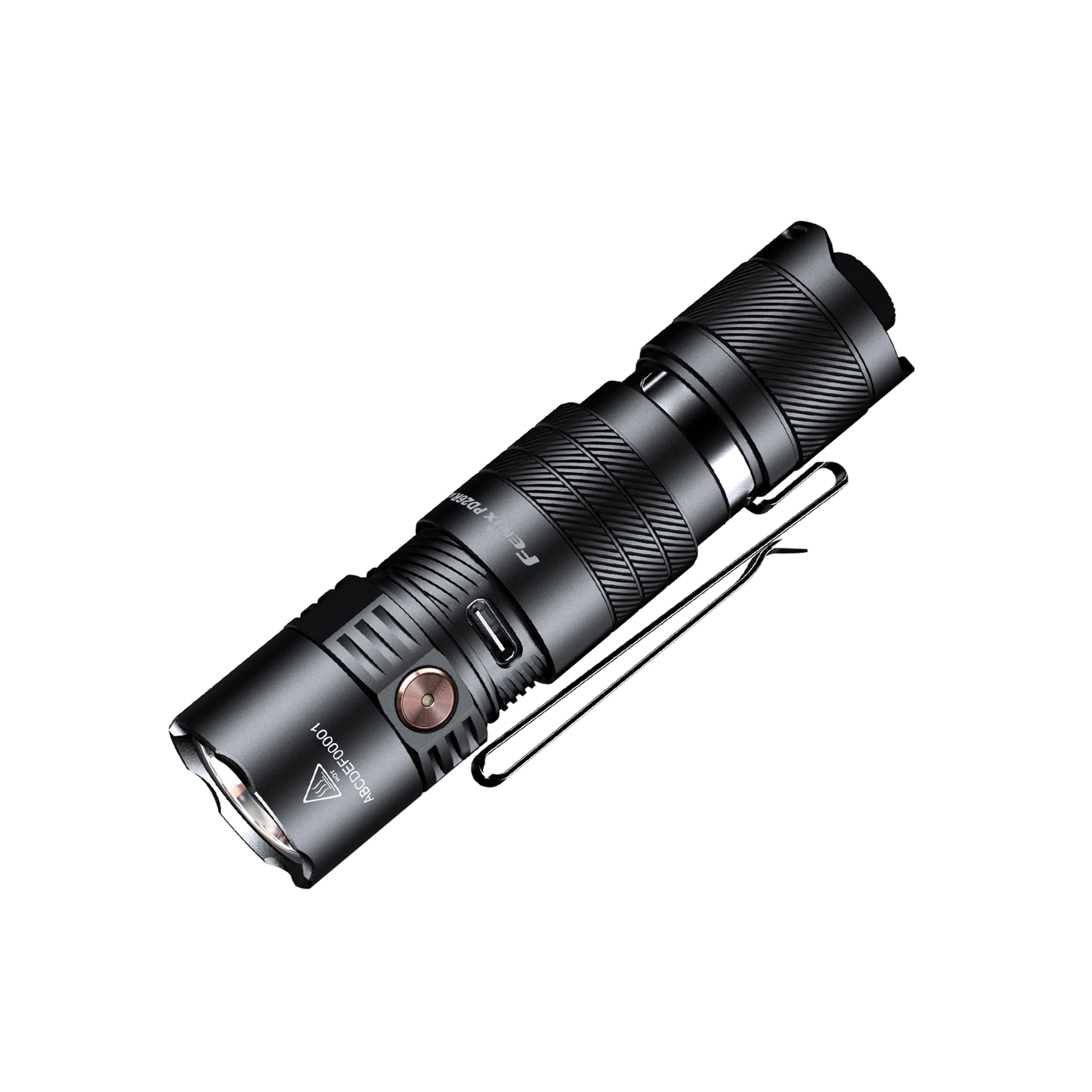 Fenix PD26R ACE Linterna compacta recargable para exteriores/seguridad | 1300 lúmenes | 354 m | 556 horas máximo | Función de ajuste - Perfiles seleccionables, cubierta de puerto USB giratoria | IP68