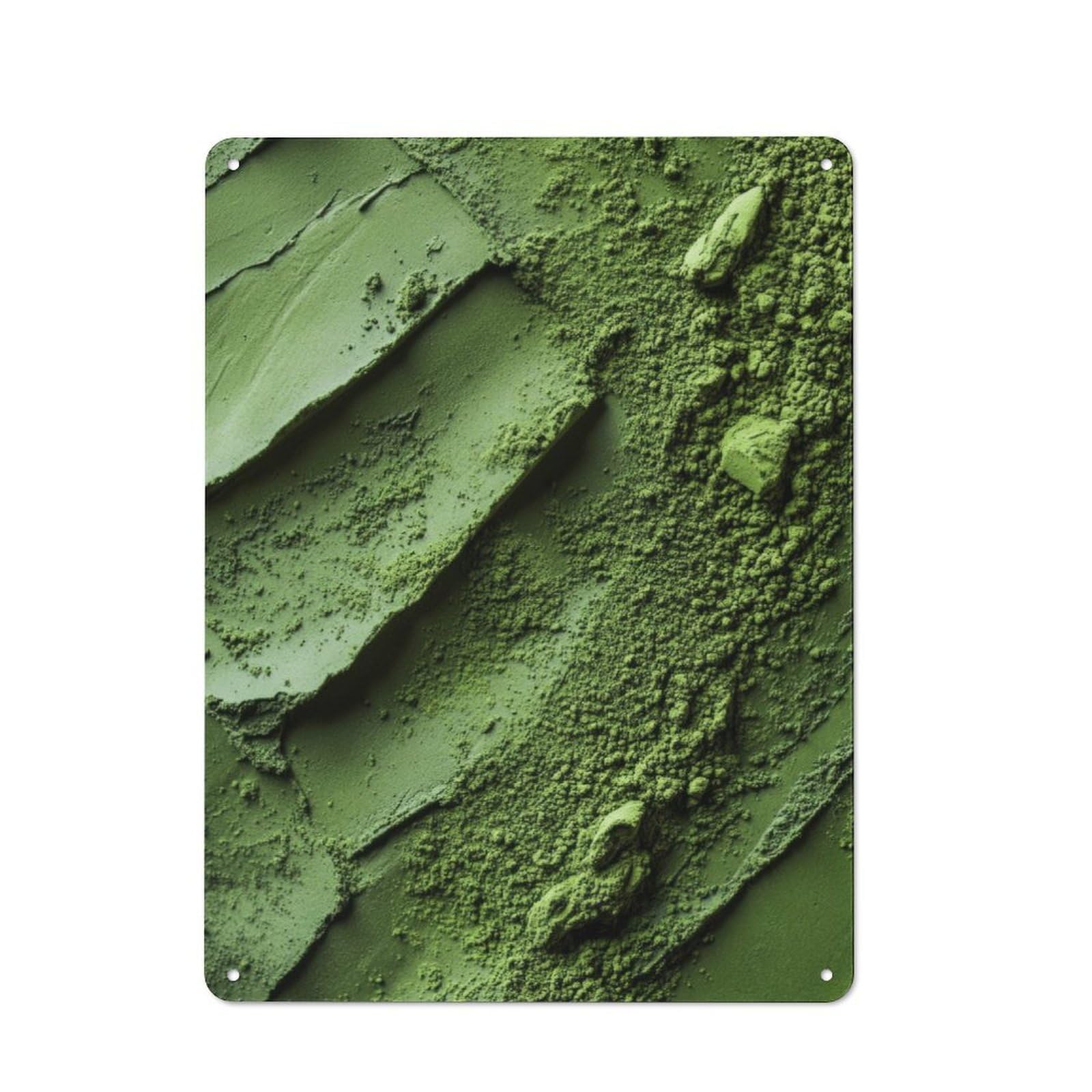 Distressed Look Matcha Decorative Tin Sign 40x30cm, Retro Room Decor for Lounge, Study, Pub Or Wall Gallery