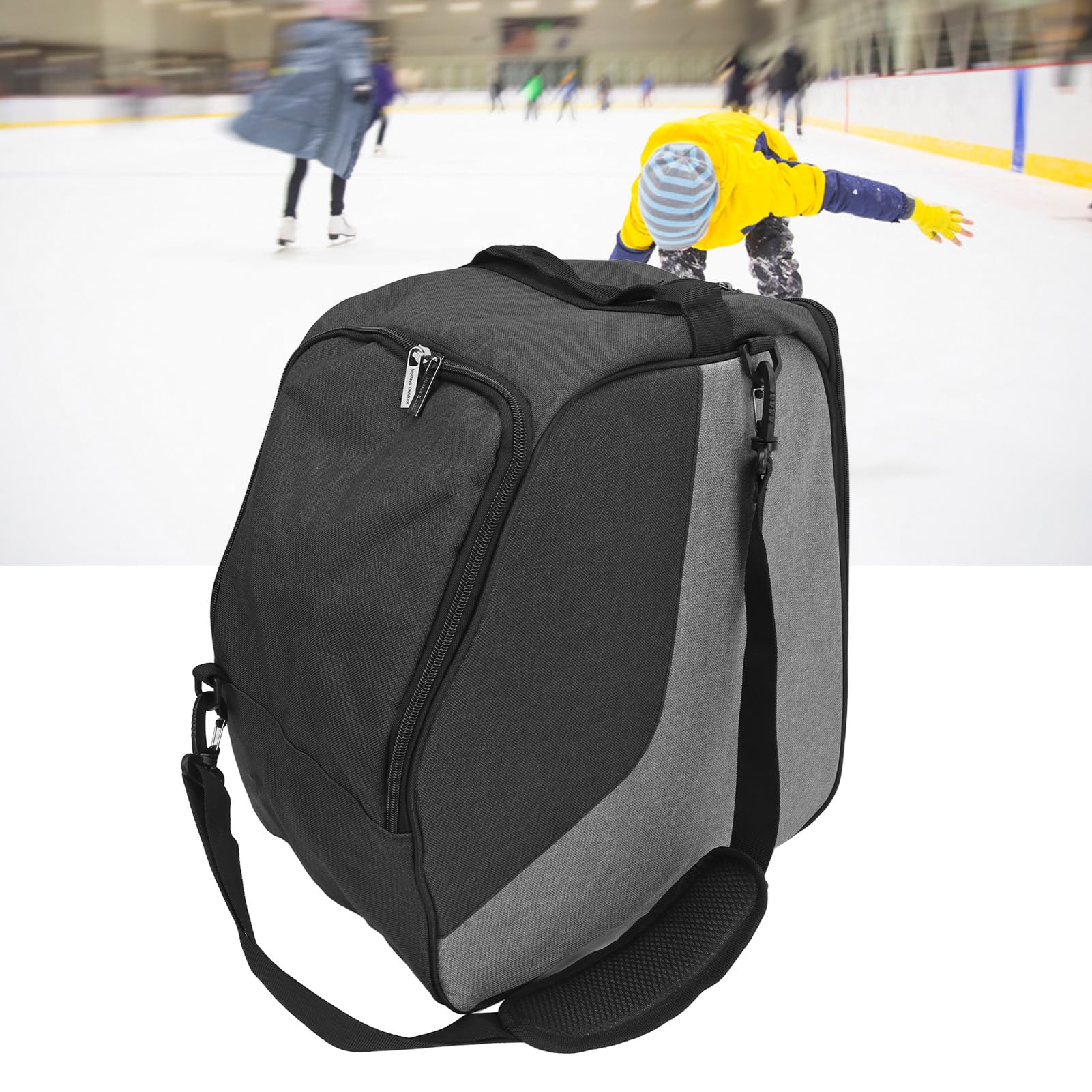 Natudeco Ski Boot Bag Travel Boot Bag with Carrying Handle Boot Bag Ski Boot Travel Backpack for Ski Helmet Goggles Gloves Skis Snowboard Accessories