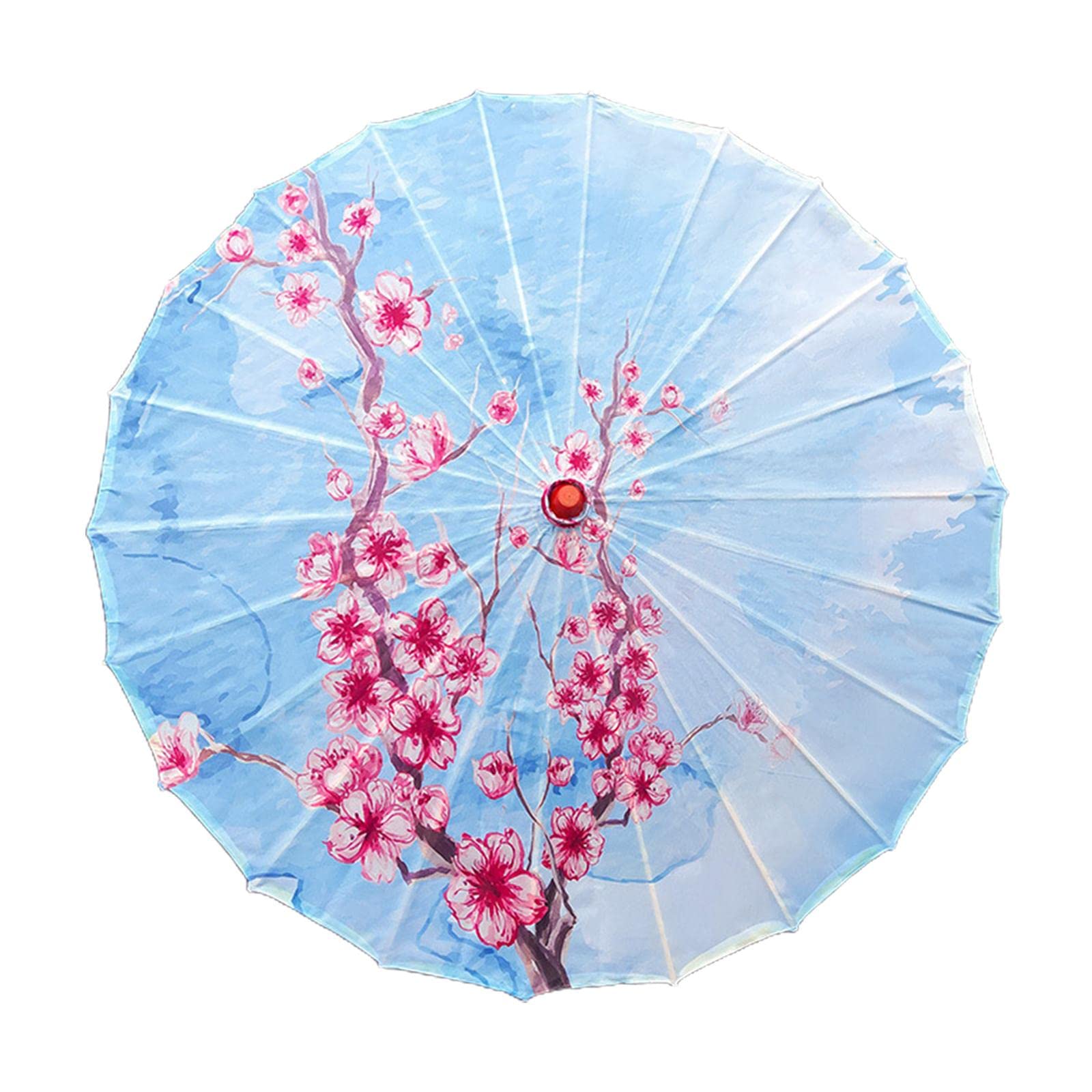 TachiuwaChinese Style Oiled Paper Umbrella, Ancient Dance Umbrella, 32" Oriental Oil Paper Parasol for Costumes Wedding