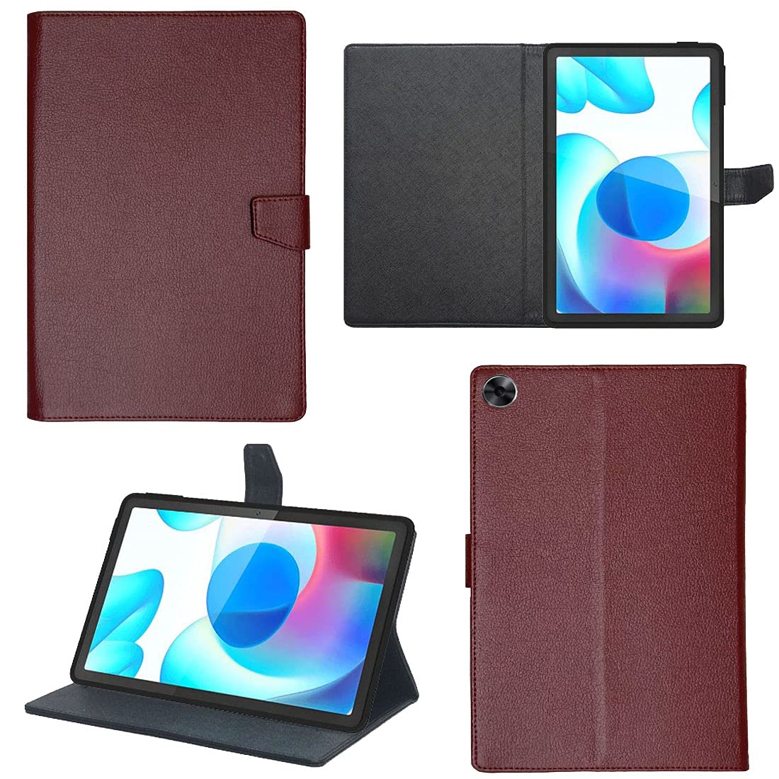 Zaoma PU Leather Flip Flap Case Compatible for realme PAD 10.4 inch Tablet - Brown (B09HVBN1M6) Amazon Price History, Amazon Price Tracker