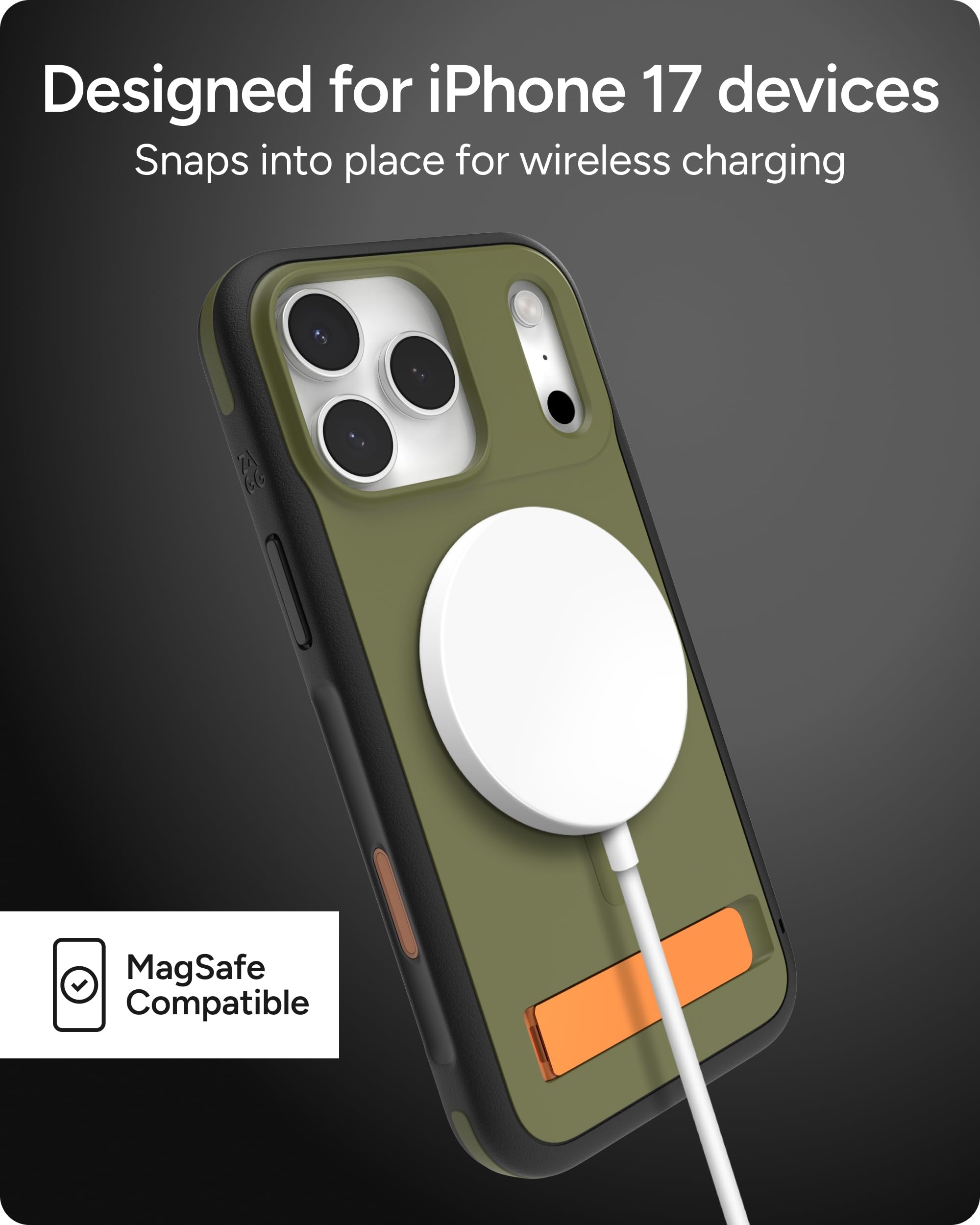 Amazon.com: ZAGG Sedona Snap Case with Kickstand for iPhone 17 Pro