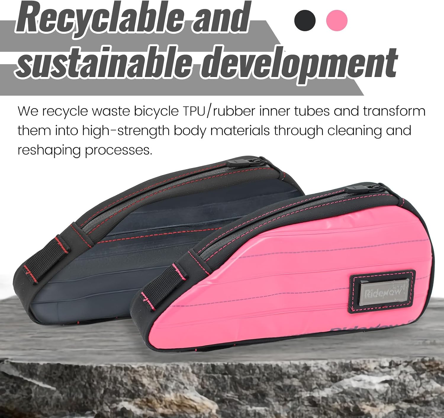 RideRow Compact Bike Top Tube Bag – Waterproof Bicycle Frame Pouch