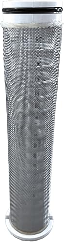 KleenWater KWSStop, pantalla de repuesto de acero inoxidable, 1 58 pulgadas (ancho) x 8 18 pulgadas, compatible con filtros giratorios Rusco,