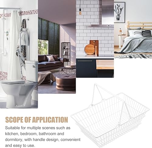 Miniatura 3 de NUOBESTY Cesta de la compra Cesta de almacenamiento cesta de almacenamiento con asa