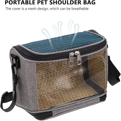 Miniatura 6 de Balacoo Bolsa transportadora de pájaros, mochila de viaje transpirable para mascotas, bolsa de viaje de cacatúa loro para tortolitos, conures,