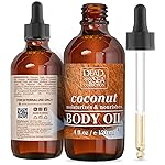 Dead Sea Collection Body Oil with Coconut - Dry Skin Moisturizer and Hydrating Massage Oil - Nourishing Bath - Increase Skin Elasticity and Provide Anti-Aging Support for Face and Body (4 fl.oz)