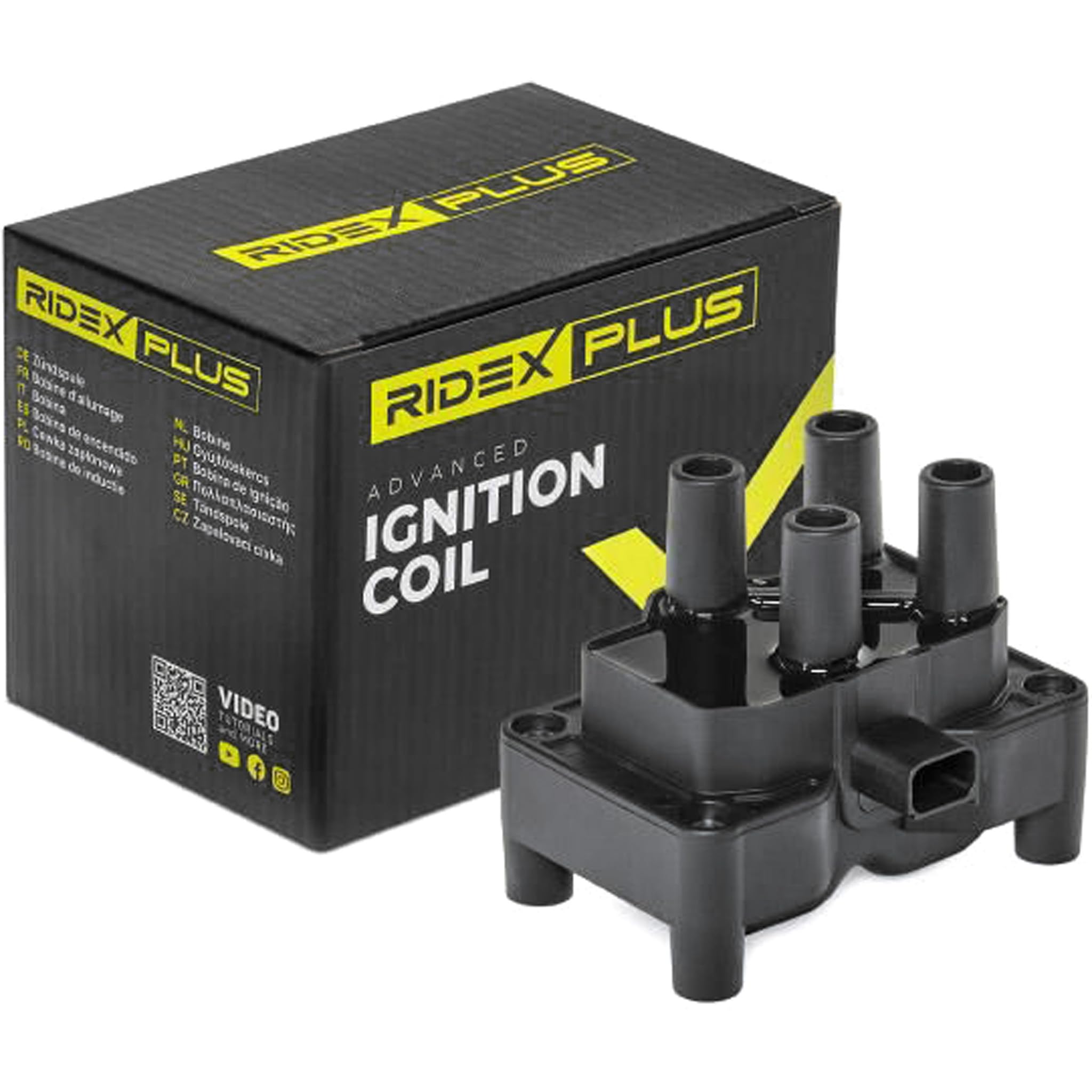 RIDEX PLUS 689C0022P Bobina d'accensione Compatibilità con FORD Fiesta Mk6 Hatchback JA8, JR8