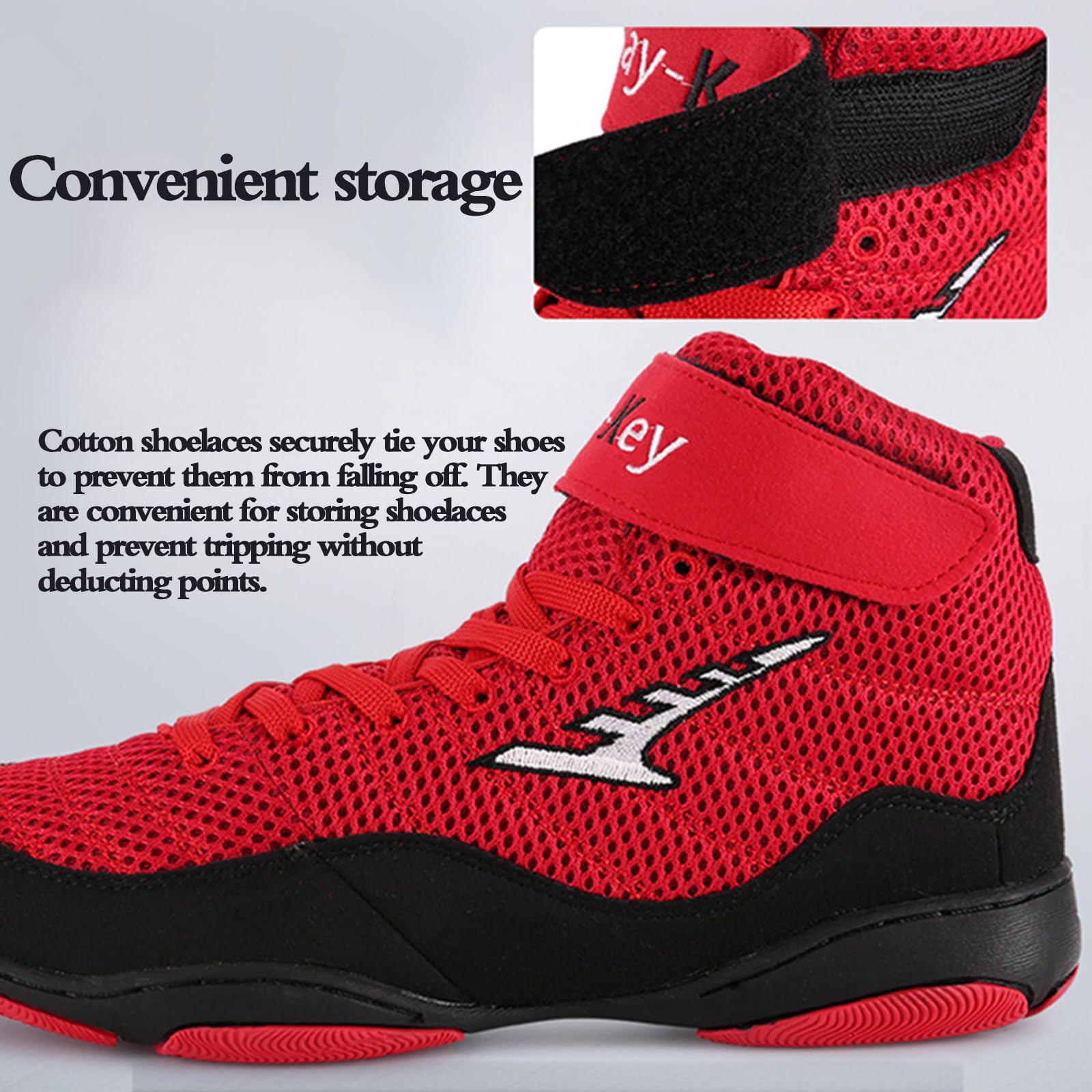 Scarpe Da Boxe E Wrestling Uomo – Antiscivolo, Traspiranti, Con Supporto Caviglia Per Arti Marziali E Fitness