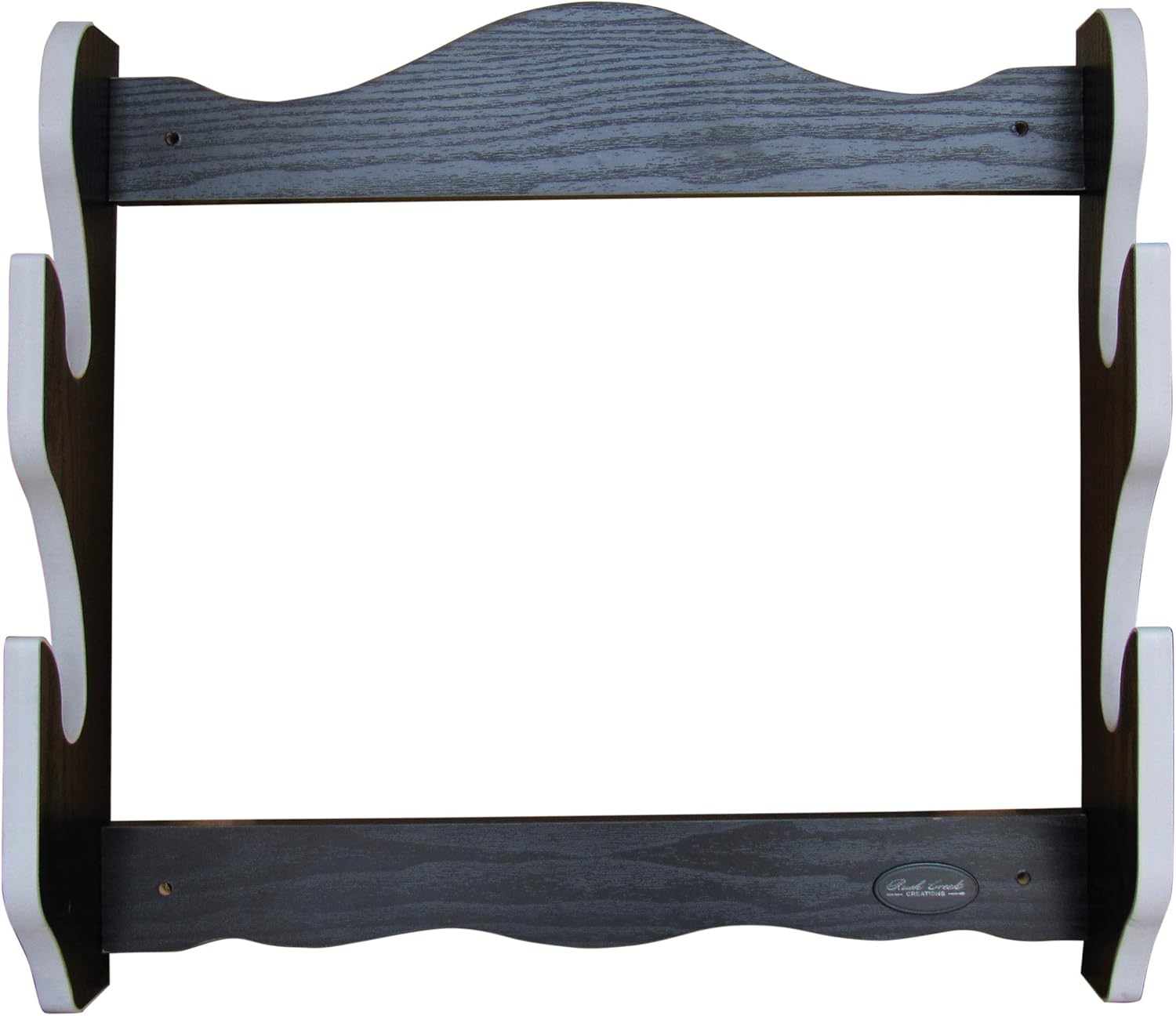 Rush Creek Creations Martial Arts Samari Katana Sword Rack Wall Mount - Convenient Assembly, Black