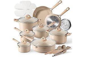 Carote 23Pcs Pots and Pans Set: Cookware Set for Healthy Home Cooking