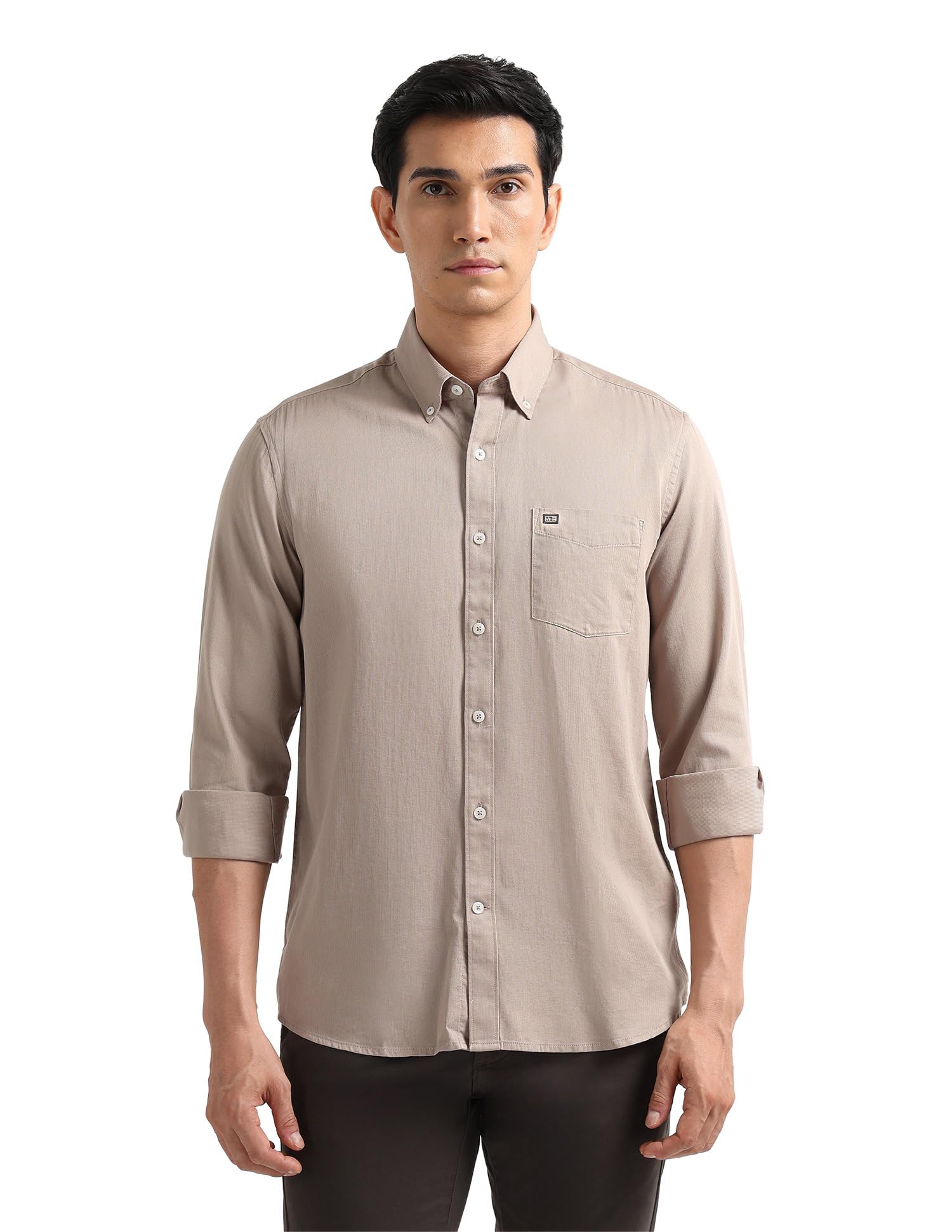 Arrow Striped Slim Fit Mens Casual Shirts - 100% Cotton, Breathable & Comfortable, Full Sleeves Shirts for Men