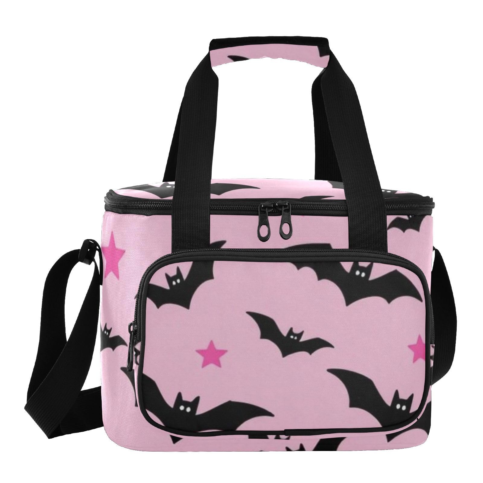 Wudan Blush Bat Star Halloween termiczny pojemnik na żywność 31 × 26 × 22,5 cm plaża studenci