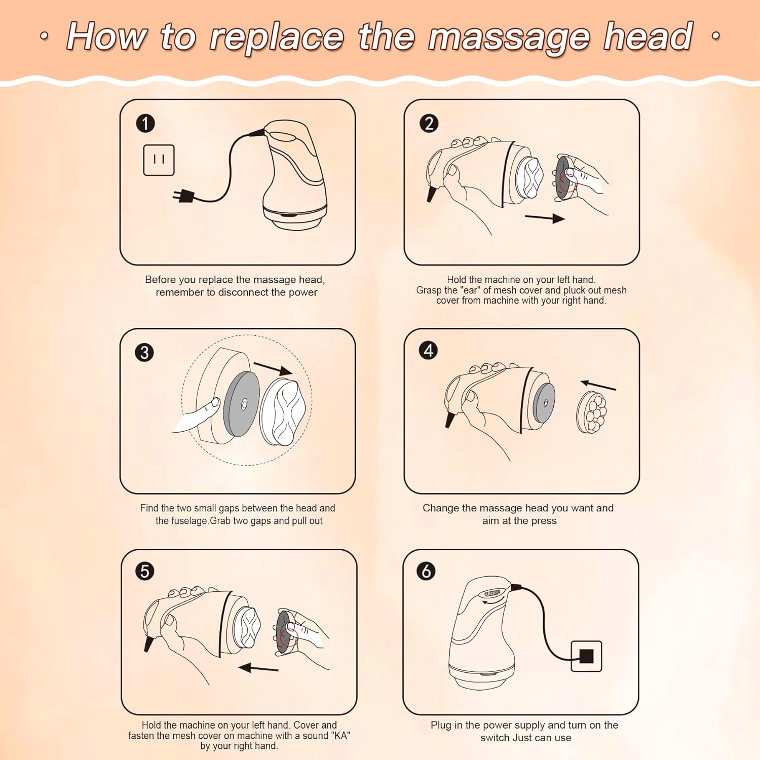 Cellulite Massager, Body Sculpting Machine, Lymphatic Drainage Massager, Handheld Electric Back Massager - White - Image 6