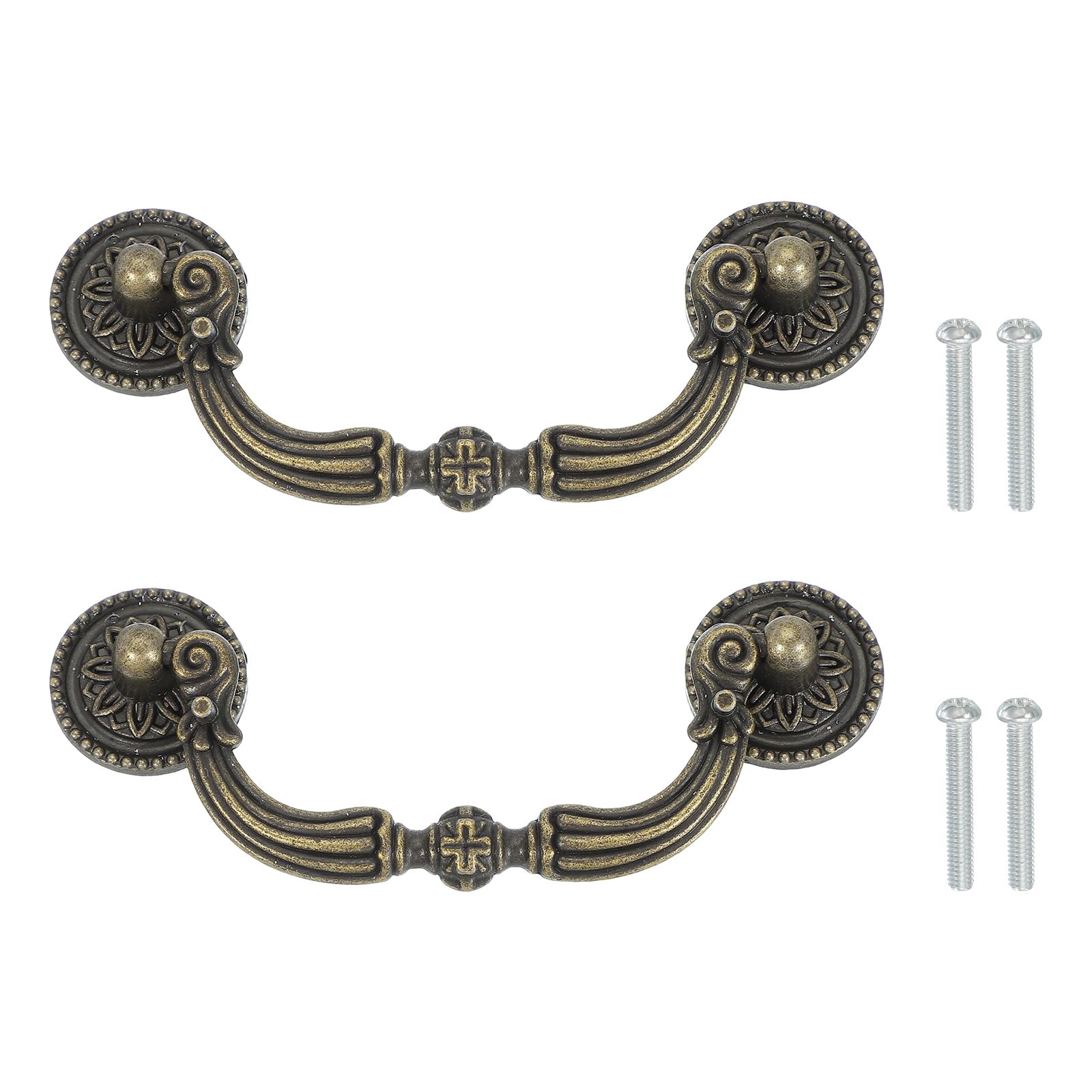 PATIKIL Hole Center Drop Bail Pull Handles 4.84x1.85
