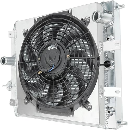 Miniatura 224 de Radiador de aluminio AA5052 de 3 filas compatible con Dodge Ram 2009-2021 1500 2500 3500 4000 V6 V8 Pickup AT/MT 3 filas,1 fila,Ventilador